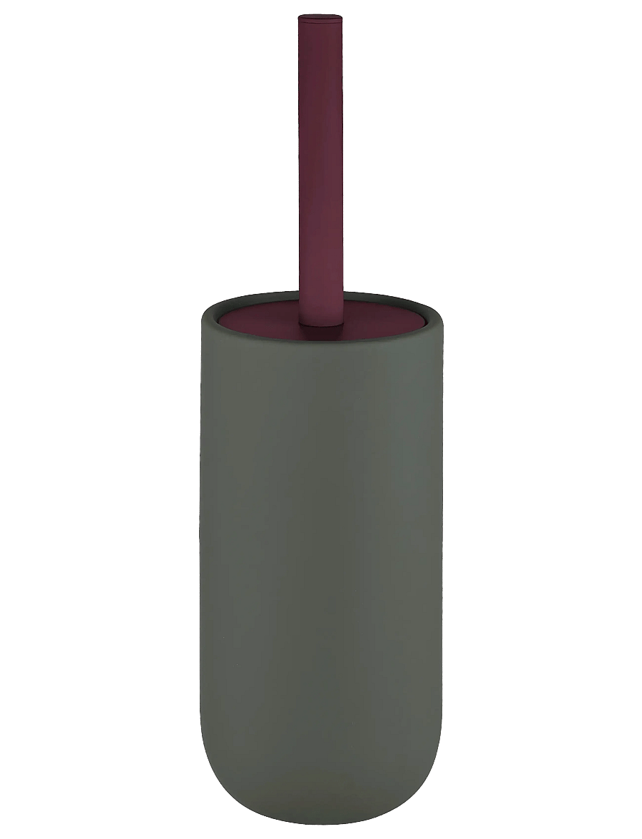 Mette Ditmer - LOTUS PLAY toilet brush holder (2 handles) - wc-harjad ja ämbrid - dark olive - 2