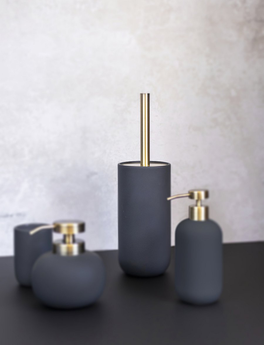 Mette Ditmer - LOTUS Brush holder - toilettenbürsten - anthracite - 1