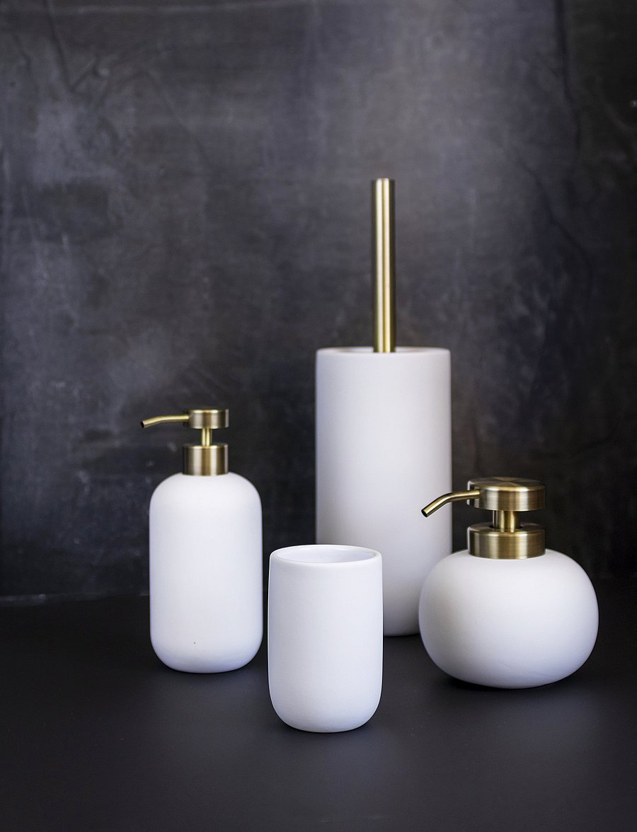 Mette Ditmer - LOTUS Brush holder - wc-harjad ja ämbrid - white - 1