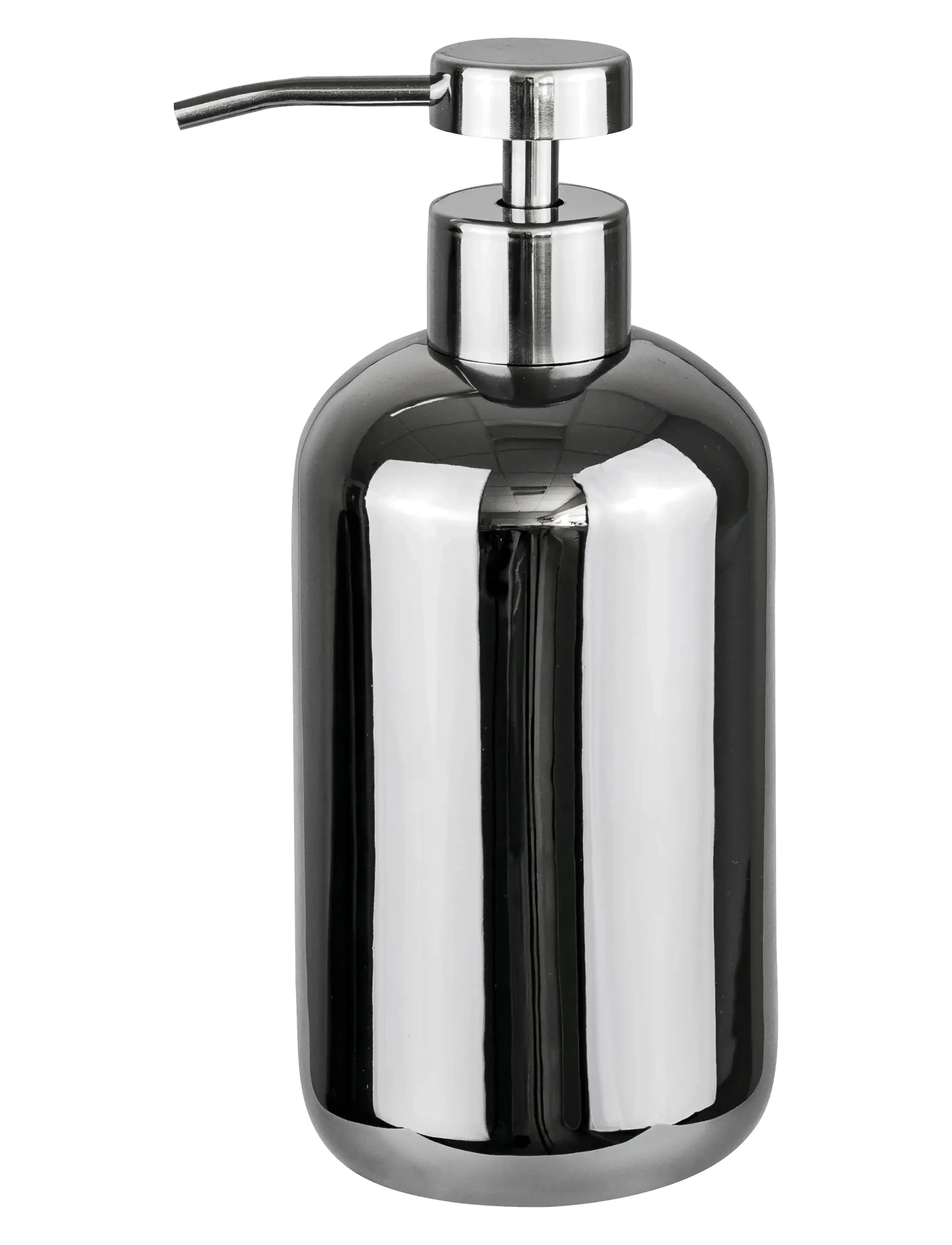 Mette Ditmer Lotus Dispenser, Tall, Soap Pumps & Soap Kop, Sølv, Str: Ø7.5X H18CM