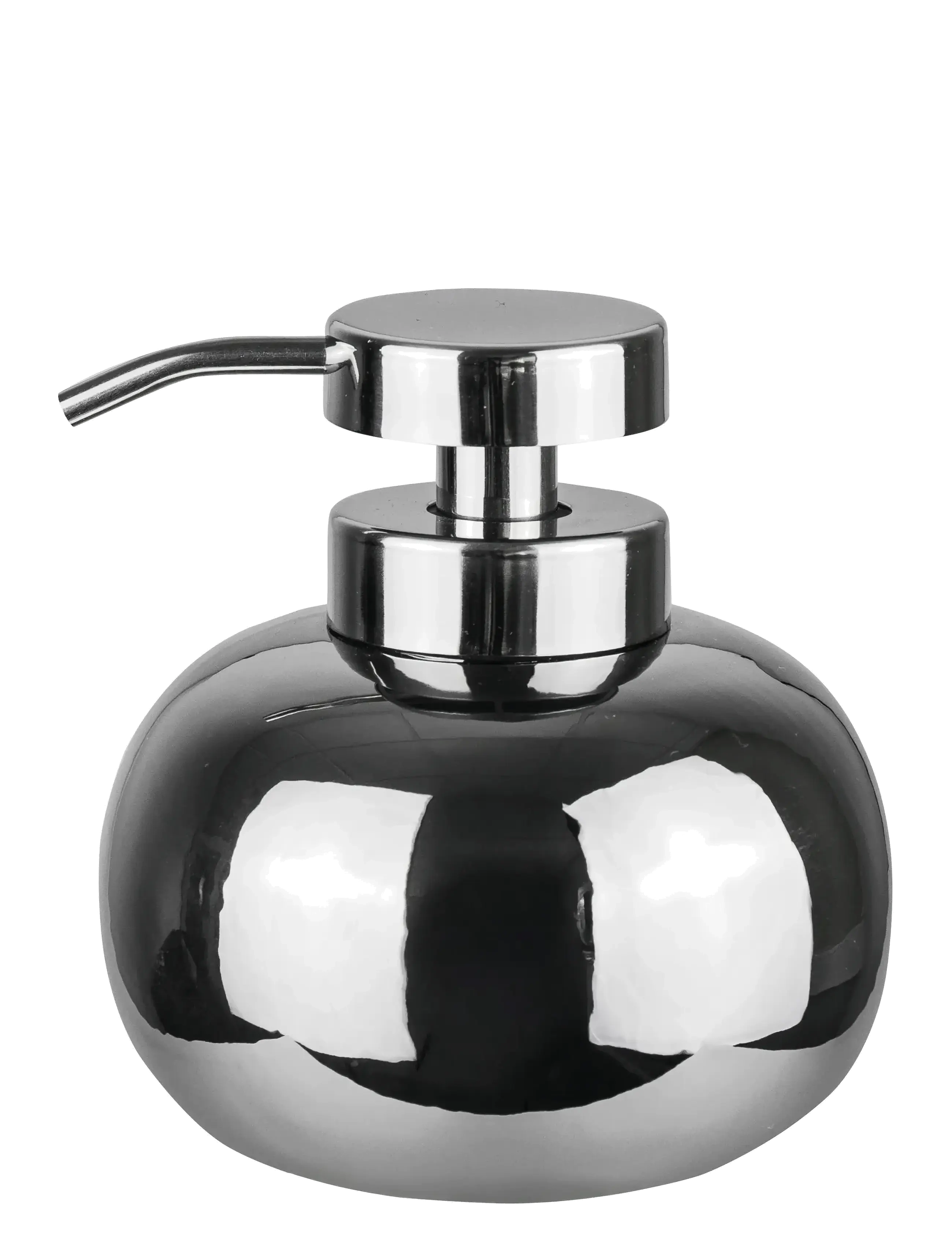 Mette Ditmer Lotus Dispenser, Low, Soap Pumps & Soap Kop, Sølv, Str: Ø11X H13CM