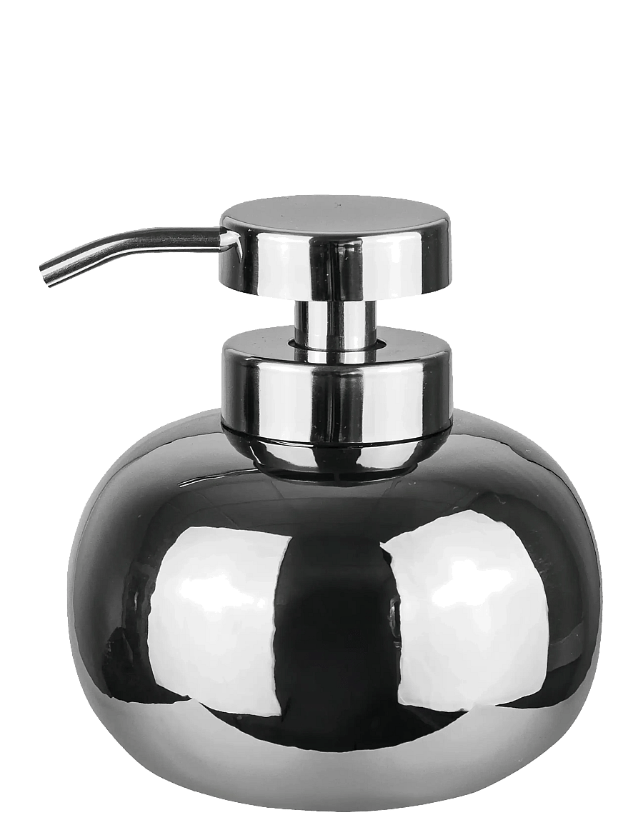 Mette Ditmer - LOTUS dispenser, low - seifenspender & seifenschalen - chrome - 1