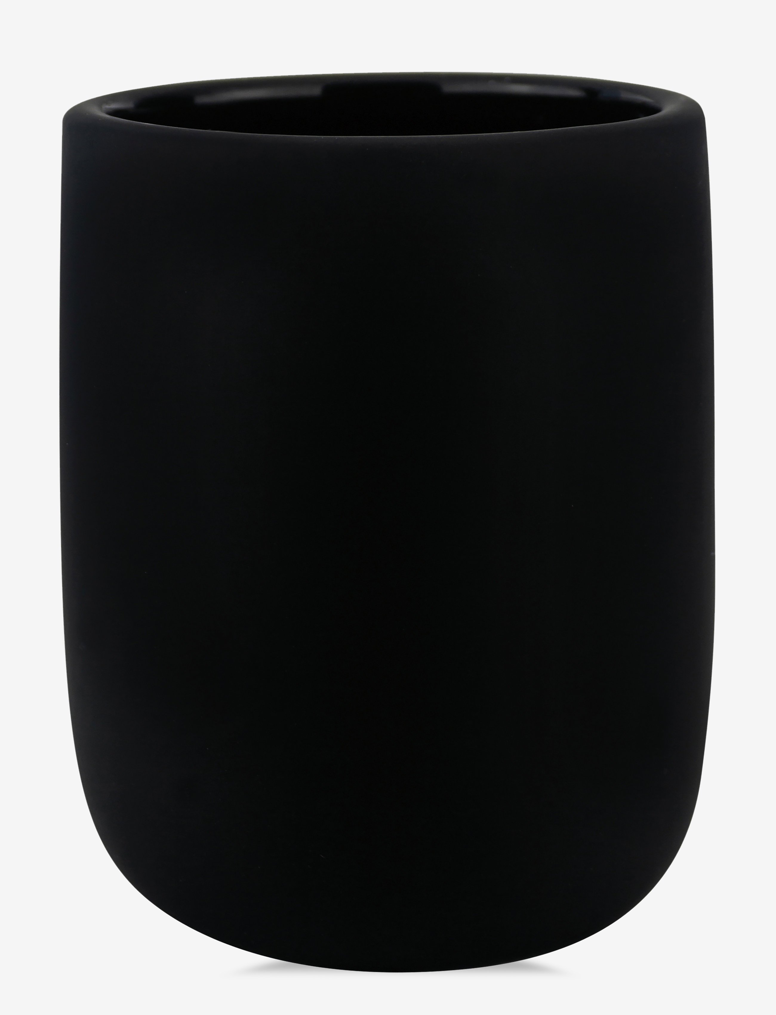 Mette Ditmer Lotus Tumbler, H13 cm, Bathroom Interior, Schwarz - Toothbrush Holder, Homeware
