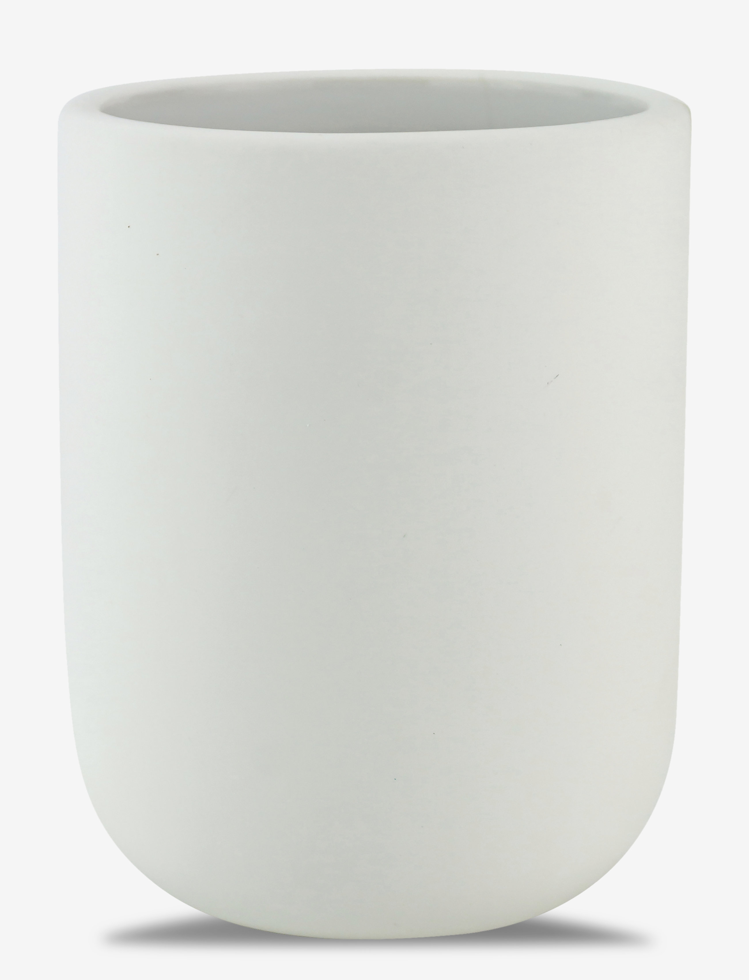 Mette Ditmer Lotus Tumbler, 6.5X6.5X10 cm, Bathroom Interior, Weiß - Toothbrush Holder, Homeware