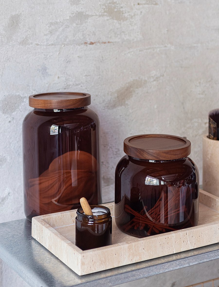 Mette Ditmer - LUNA jar - vorratsgläser - brown - 2