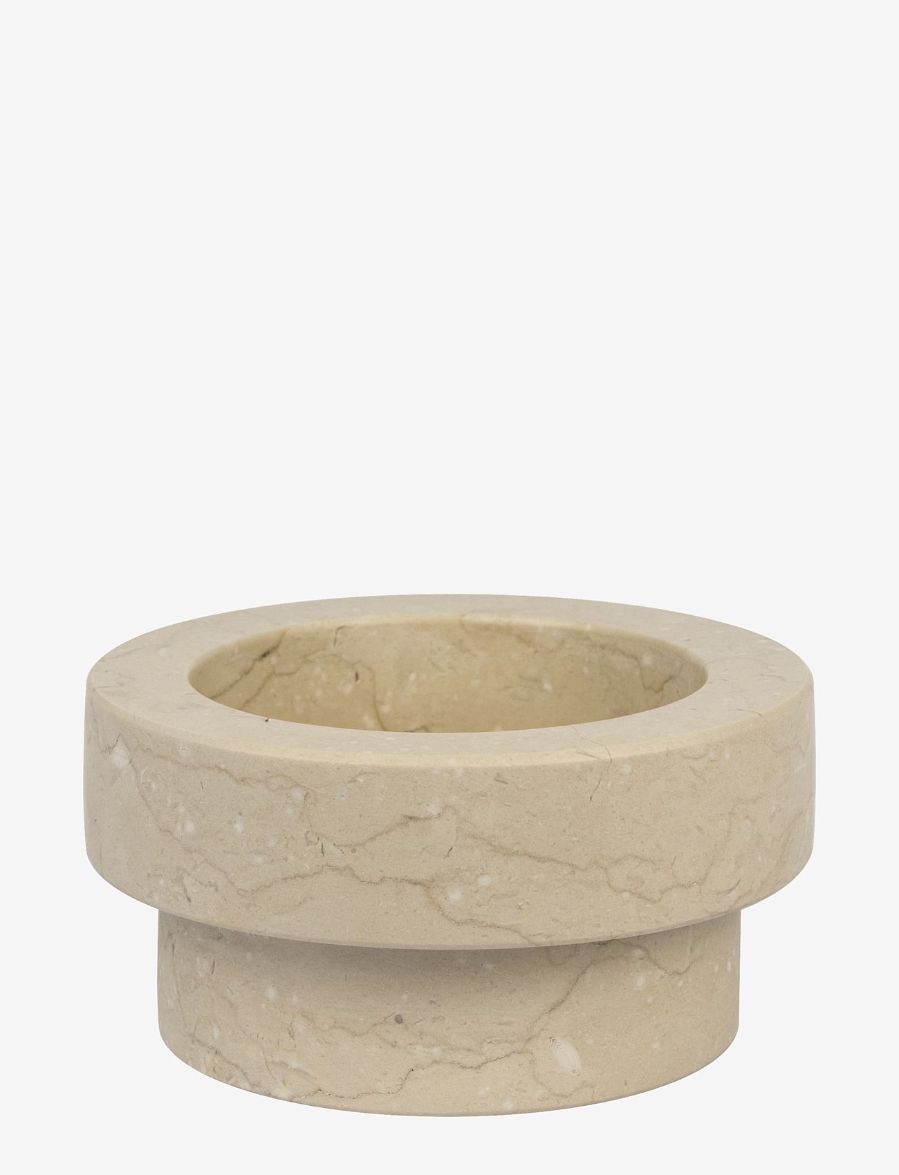 Mette Ditmer - MARBLE block candleholder, low - osta hinnan perusteella - sand - 0