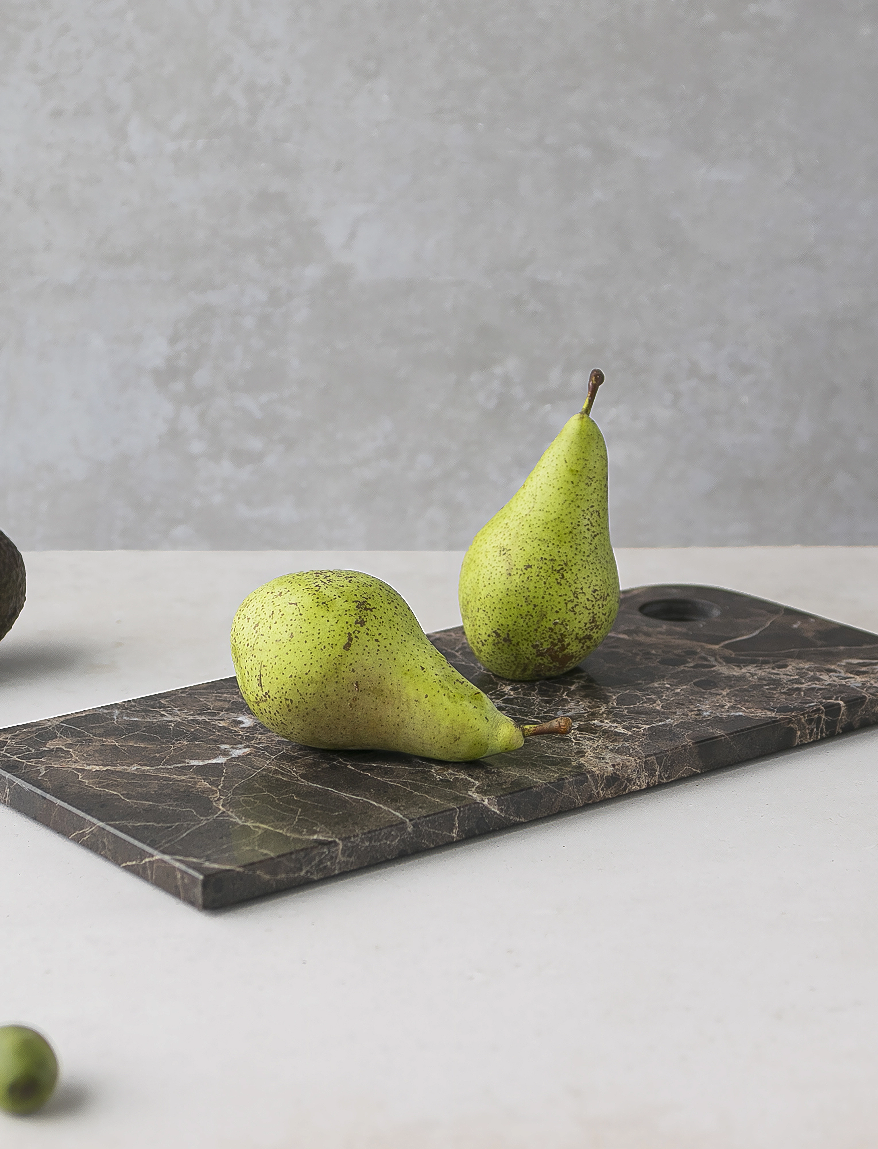 Mette Ditmer Marble Serving Board, W18X L38X H1 cm, Dishes, Braun - Platters, Homeware
