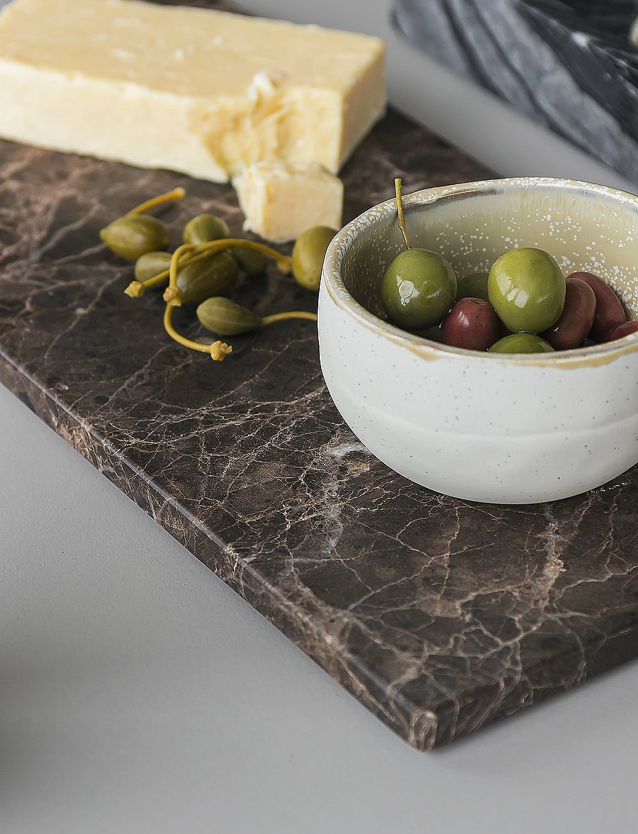 Mette Ditmer - MARBLE serving board - servierplatten - brown - 3