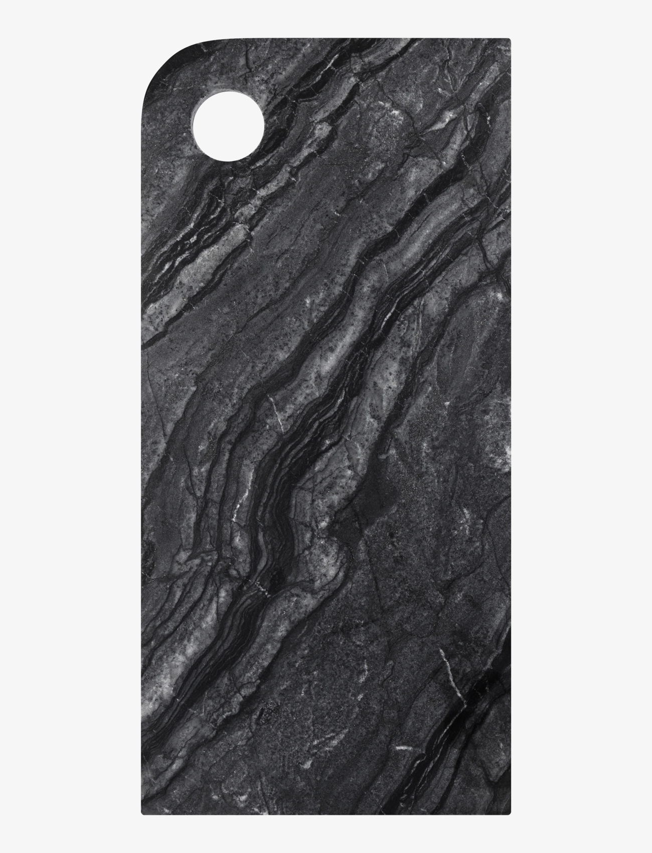 Mette Ditmer Marble Serving Board, Serveringsfad, Sort, Str: W18X L38X H1CM