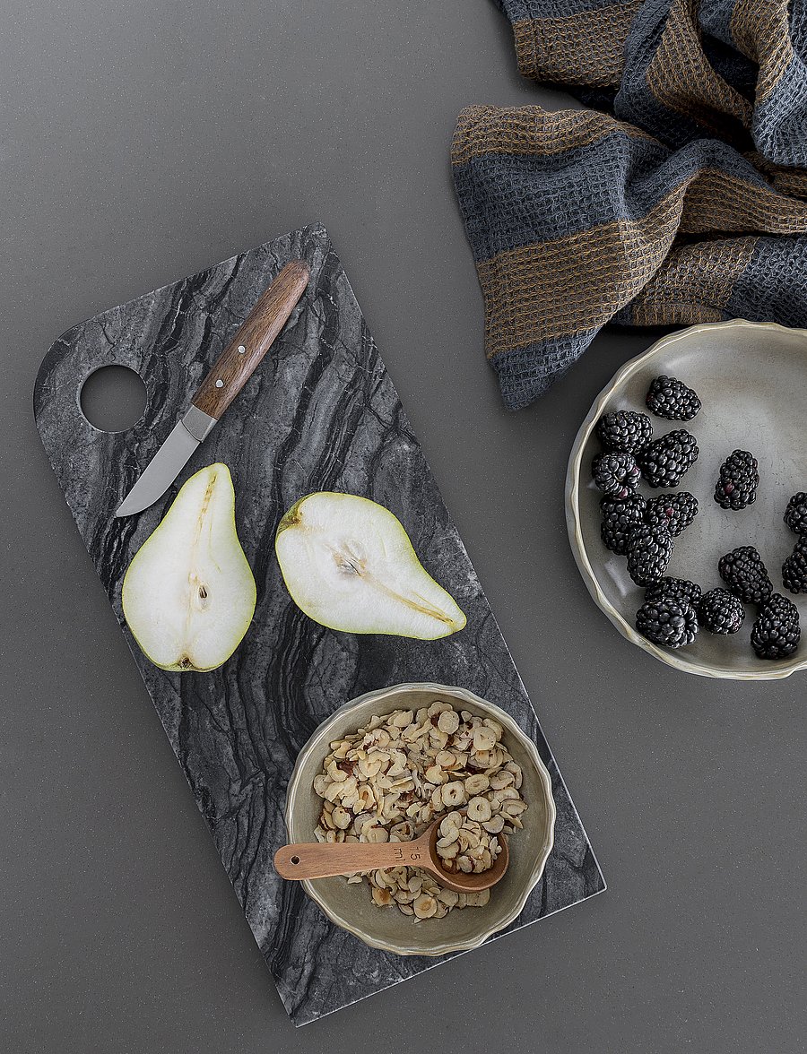 Mette Ditmer - MARBLE serving board - vaagnad ja roogade serveerimisalused - black / grey - 0