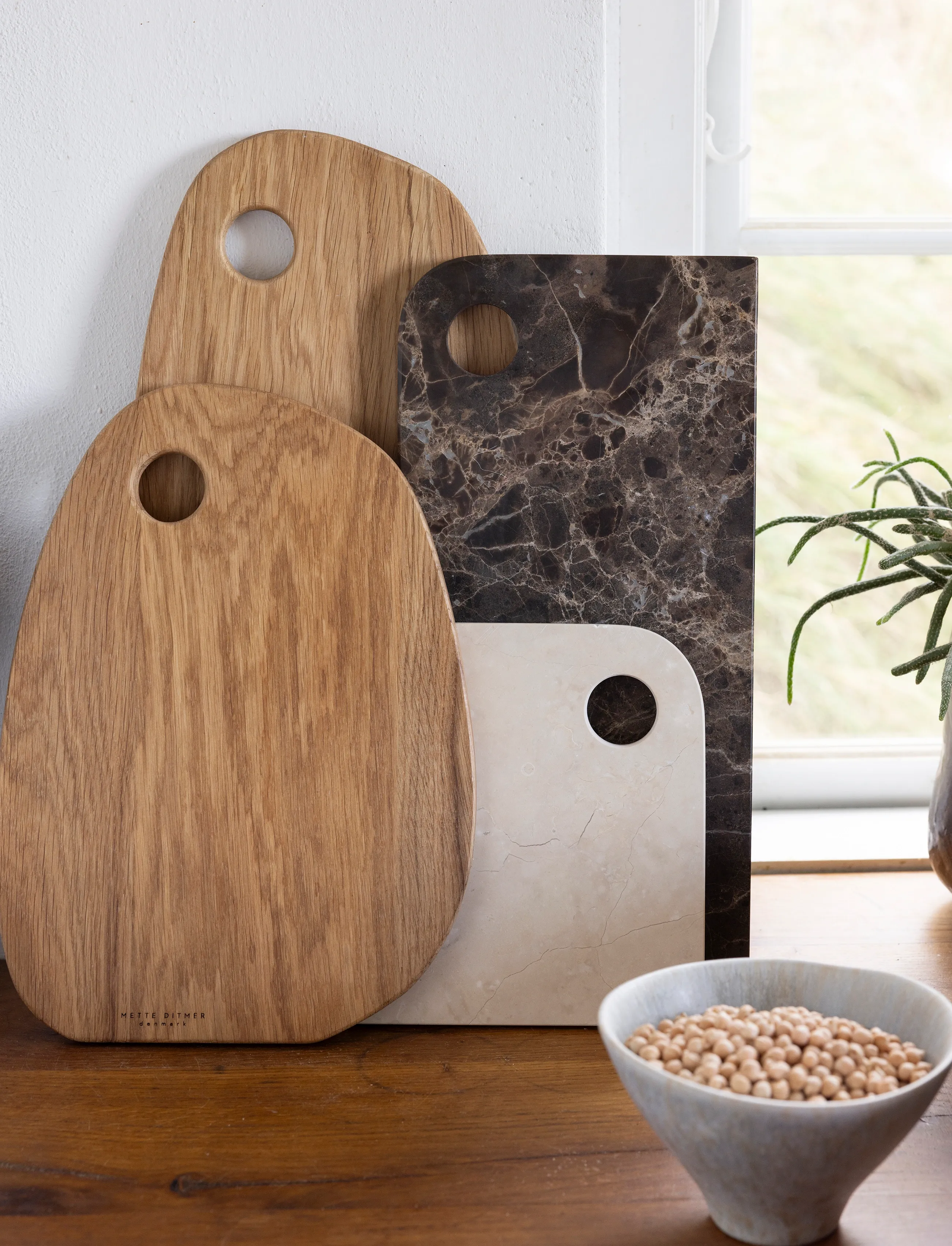Mette Ditmer - MARBLE serving board, medium - tapas alused ja komplektid - sand - 2