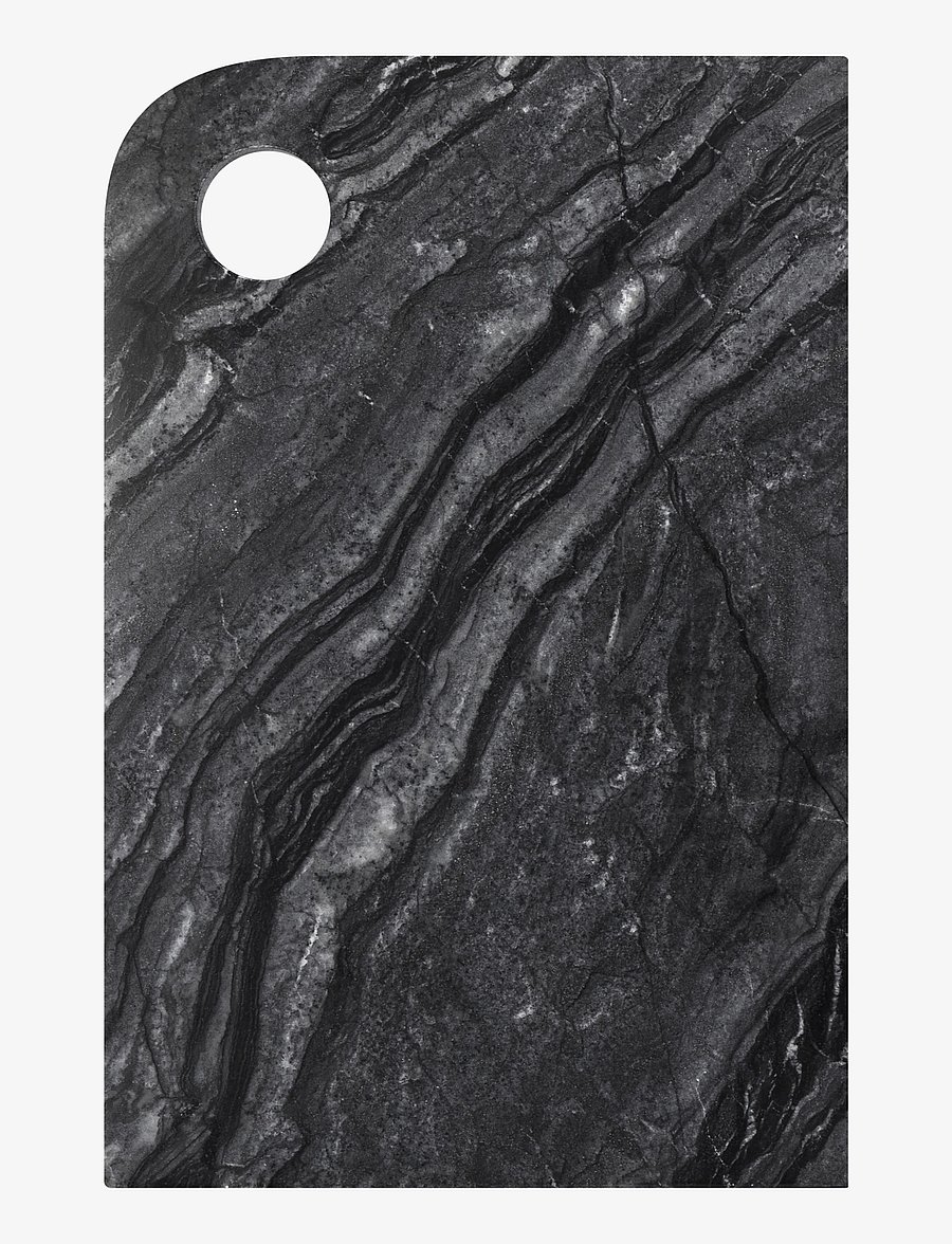 Mette Ditmer - MARBLE serving board - servierplatten - black / grey - 1