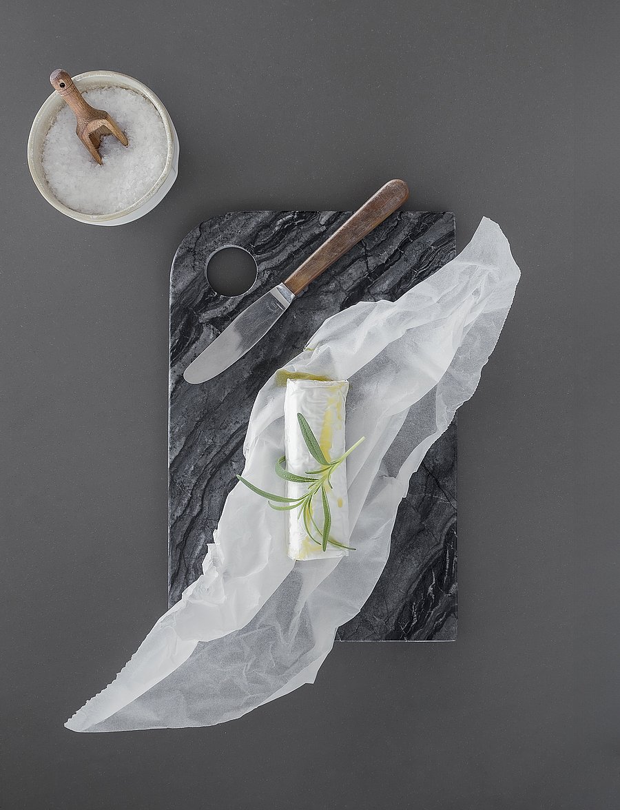 Mette Ditmer - MARBLE serving board - servierplatten - black / grey - 0