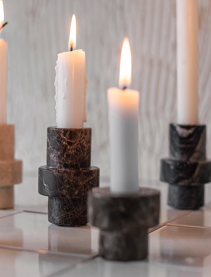 Mette Ditmer - MARBLE candleholder, large - nach preis einkaufen - brown - 5