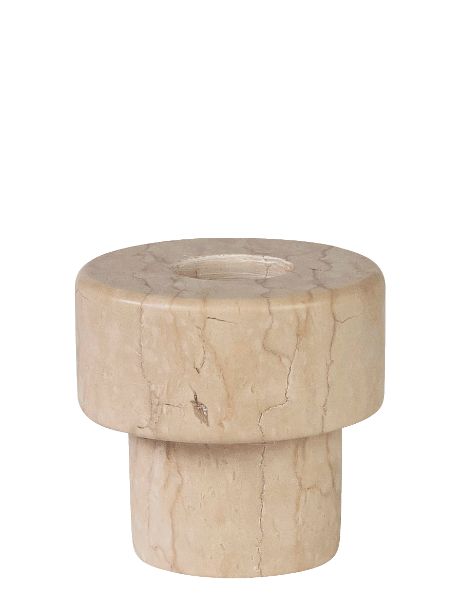 Mette Ditmer - MARBLE candleholder - küünlaalused ja küünlajalad - sand - 1