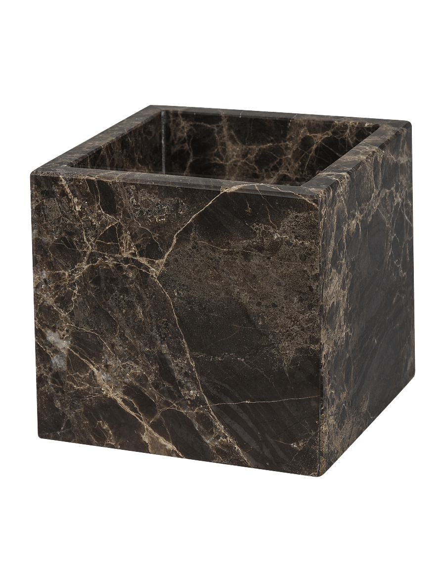 Mette Ditmer - MARBLE cube - aufbewahrungsboxen - brown - 2
