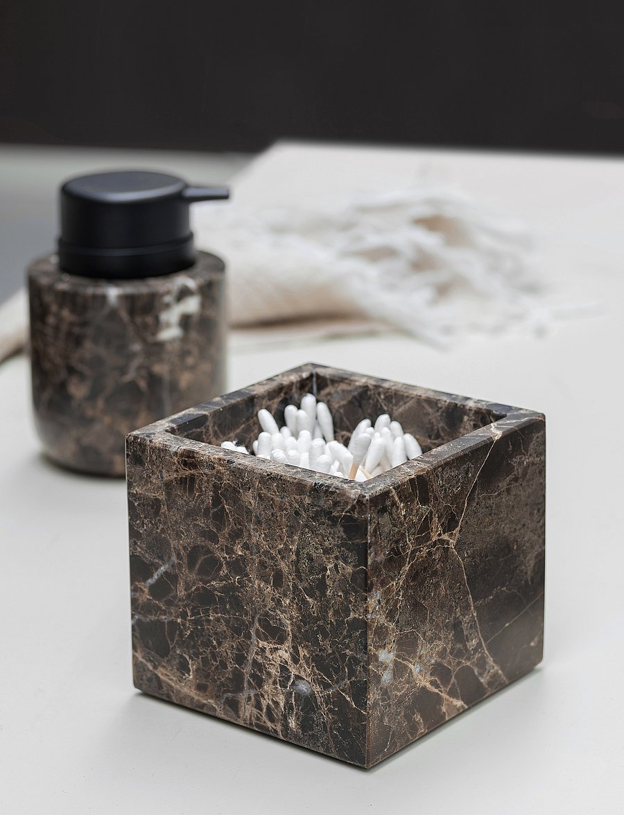 Mette Ditmer - MARBLE cube - aufbewahrungsboxen - brown - 4