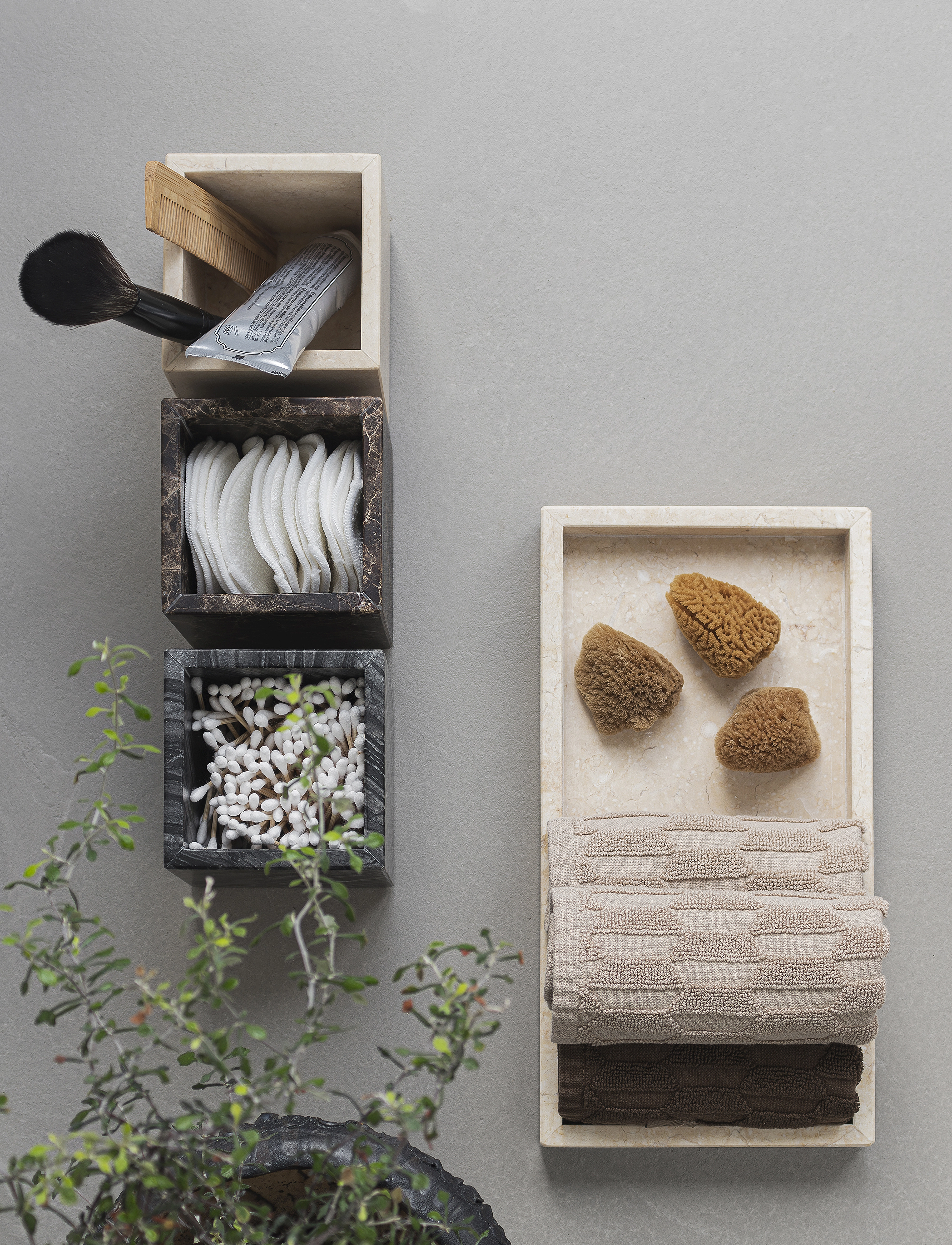 Mette Ditmer - MARBLE cube - aufbewahrungsboxen - brown - 5