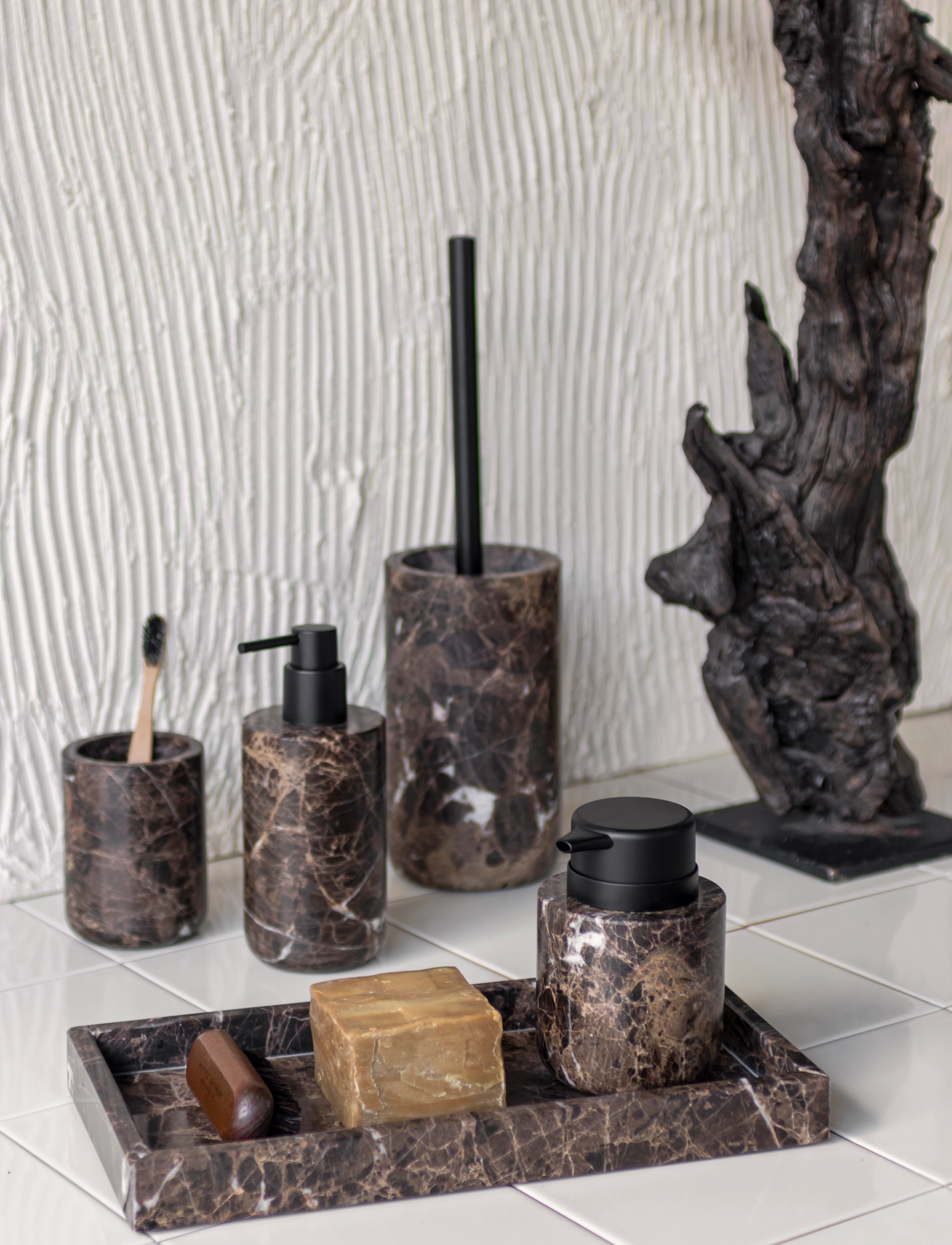 Mette Ditmer - MARBLE dispenser, low - köp efter pris - brown - 2