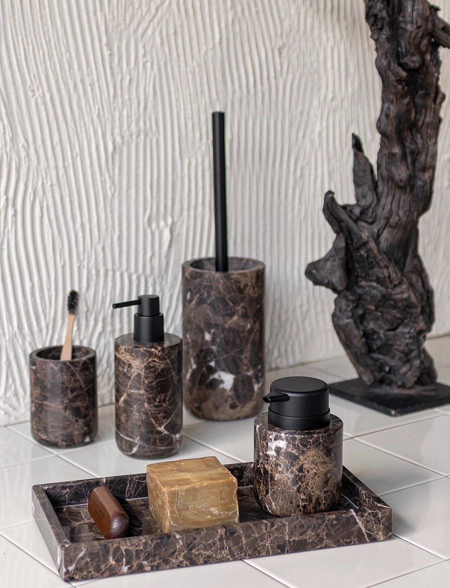 Mette Ditmer - MARBLE dispenser, low - osta hinna alusel - brown - 2