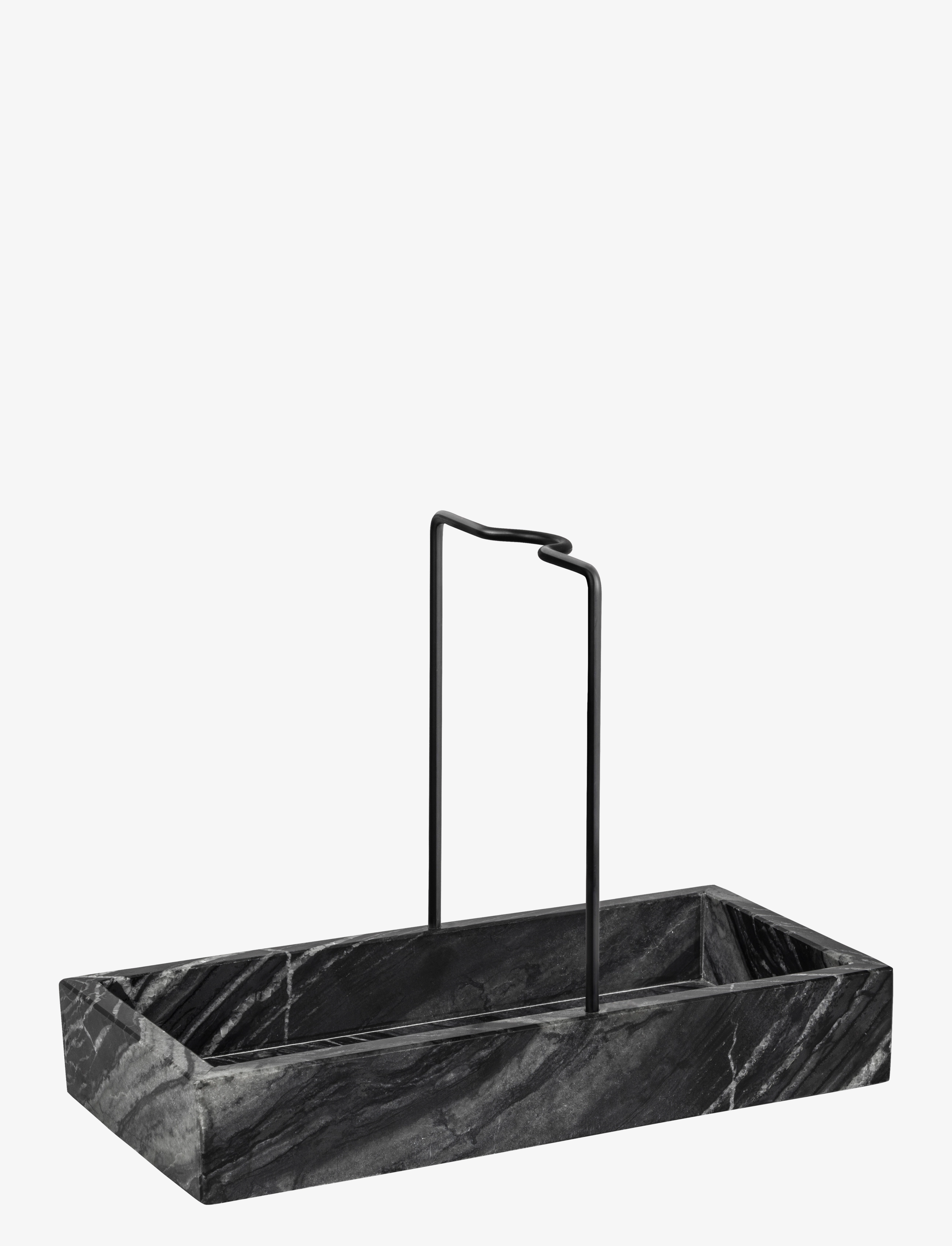 Mette Ditmer Marble Dishwashing Organizer, Cloths & Dishbrush, Sort, Str: W12X L23.5X H17.5CM
