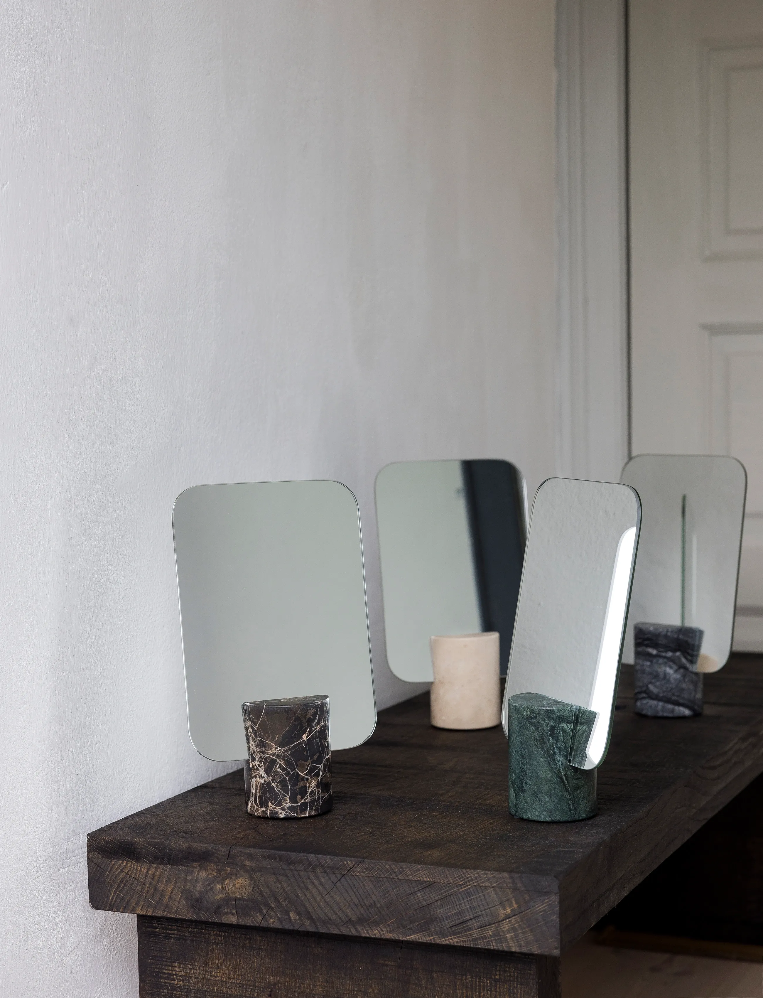 Mette Ditmer - MARBLE mirror - badrumsspeglar - black / grey - 2