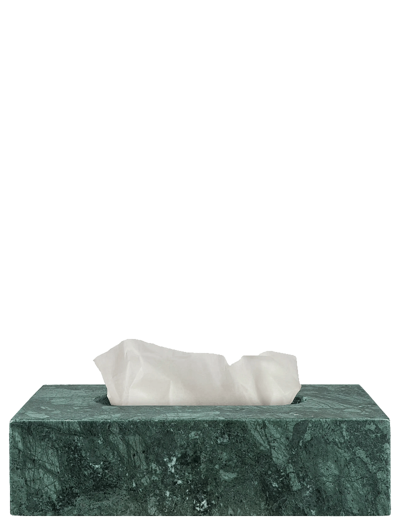 Mette Ditmer - MARBLE tissue cover - serviettenringe- & halter - dark forest - 1