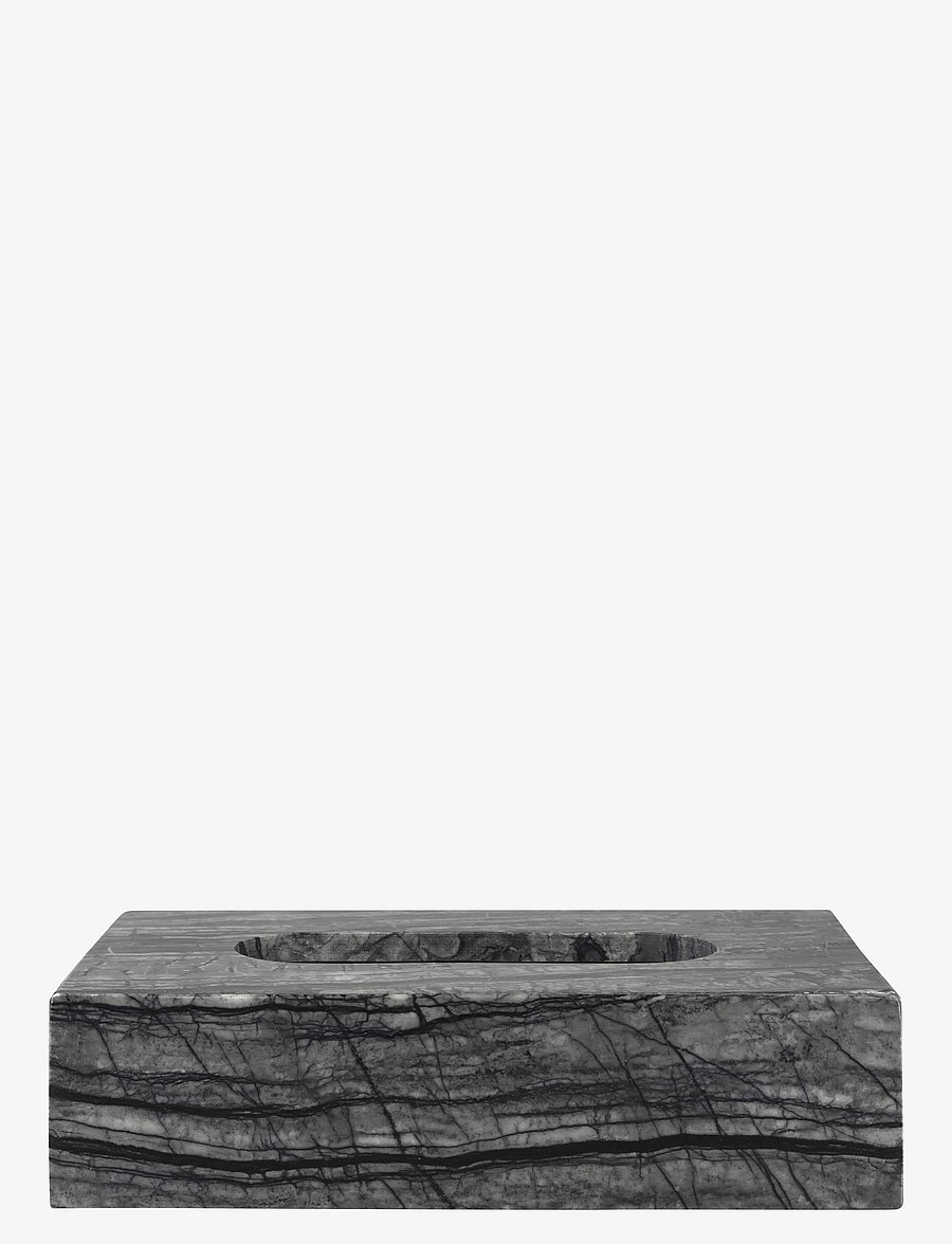 Mette Ditmer - MARBLE tissue cover - aufbewahrungsboxen - black / grey - 1