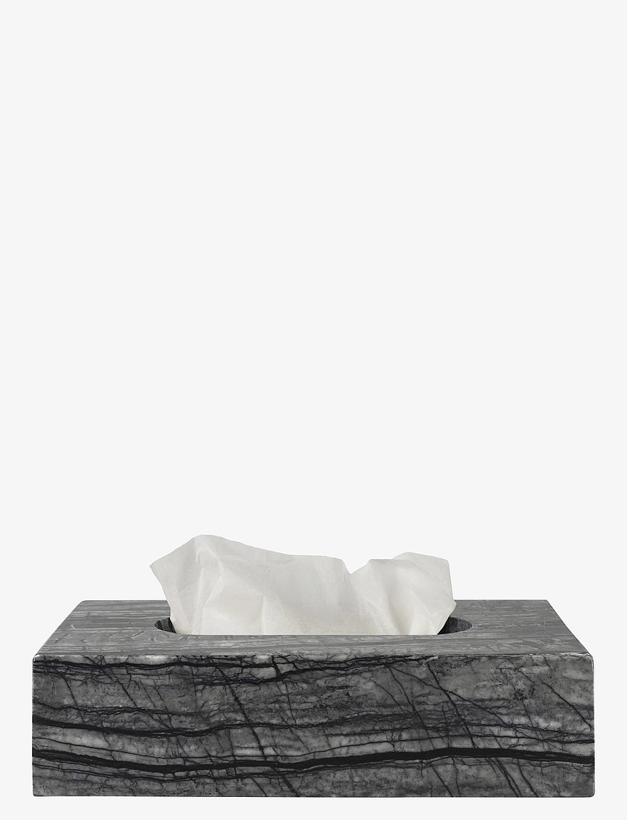 Mette Ditmer - MARBLE tissue cover - aufbewahrungsboxen - black / grey - 2