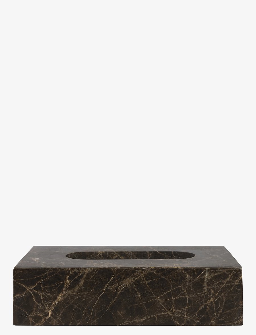 Mette Ditmer - MARBLE tissue cover - aufbewahrungsboxen - brown - 1