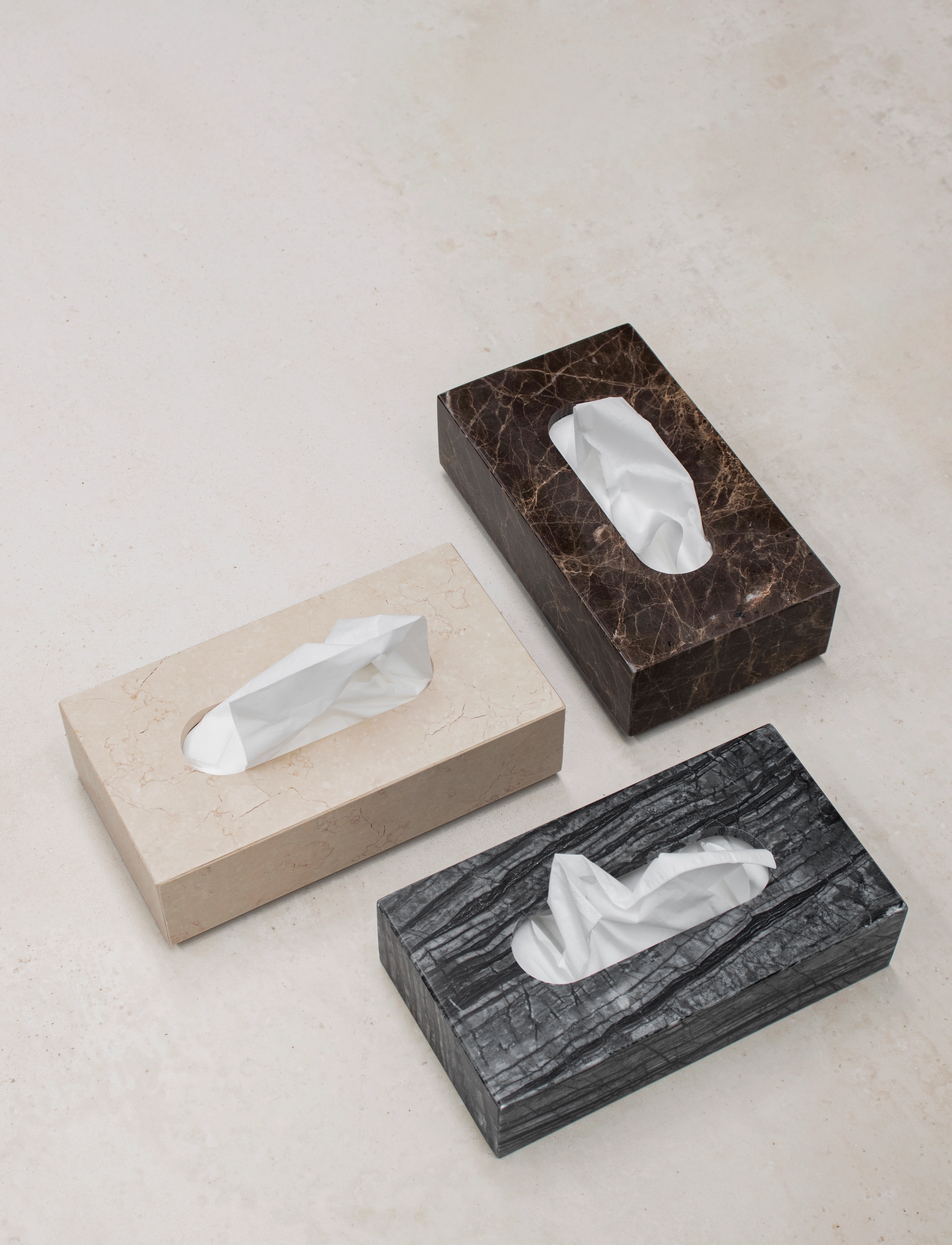 Mette Ditmer - MARBLE tissue cover - boxar & askar - brown - 4
