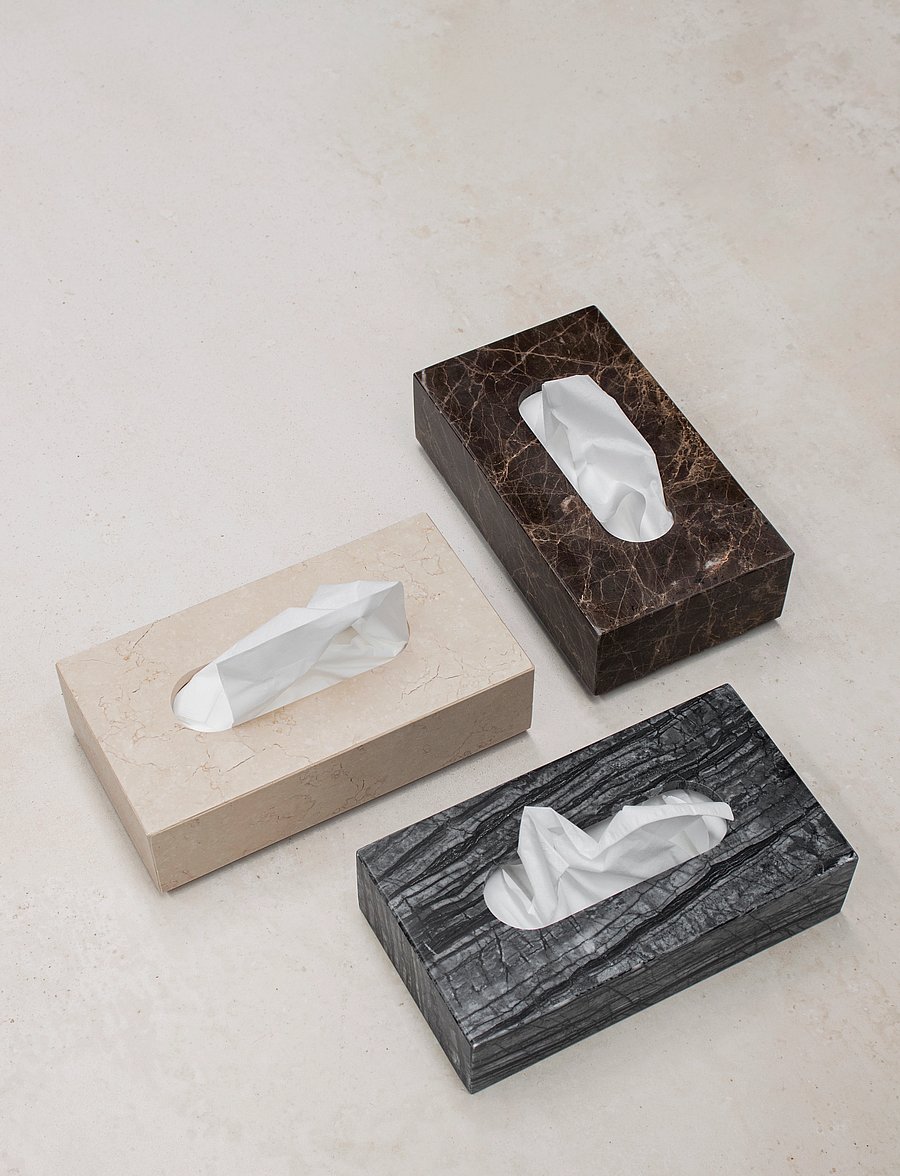 Mette Ditmer - MARBLE tissue cover - aufbewahrung - sand - 3