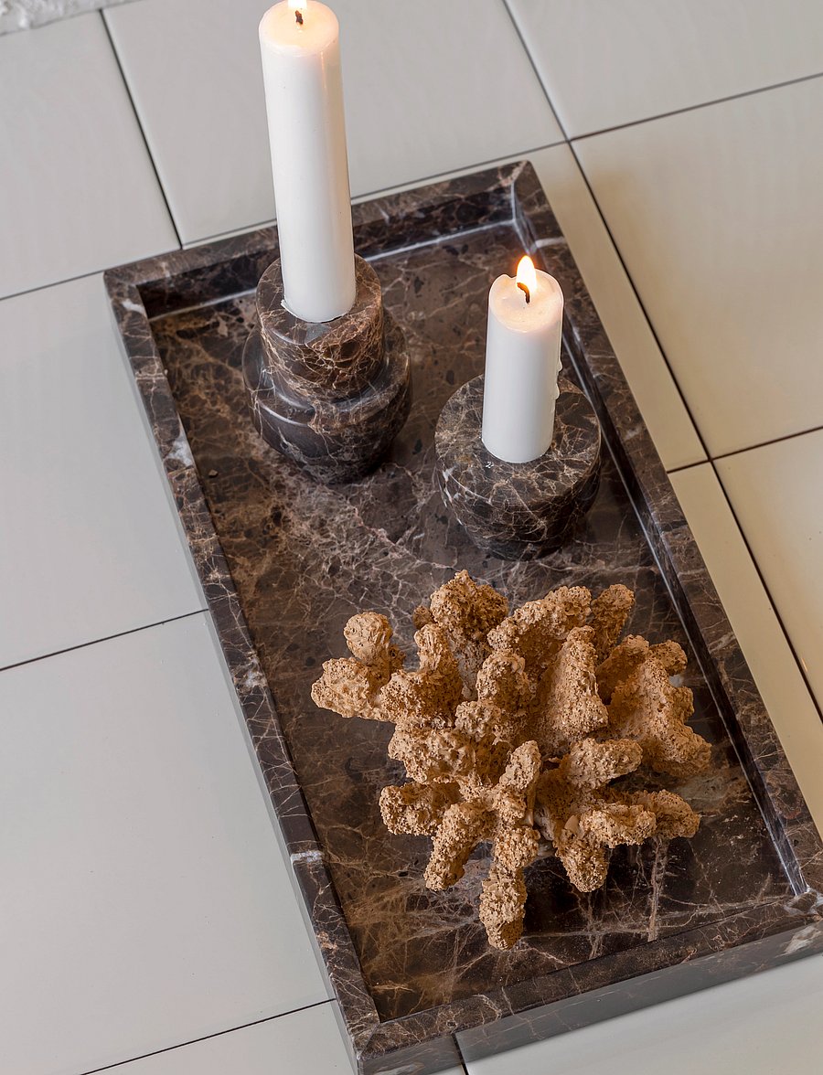 Mette Ditmer - MARBLE deco tray - nach preis einkaufen - brown - 2