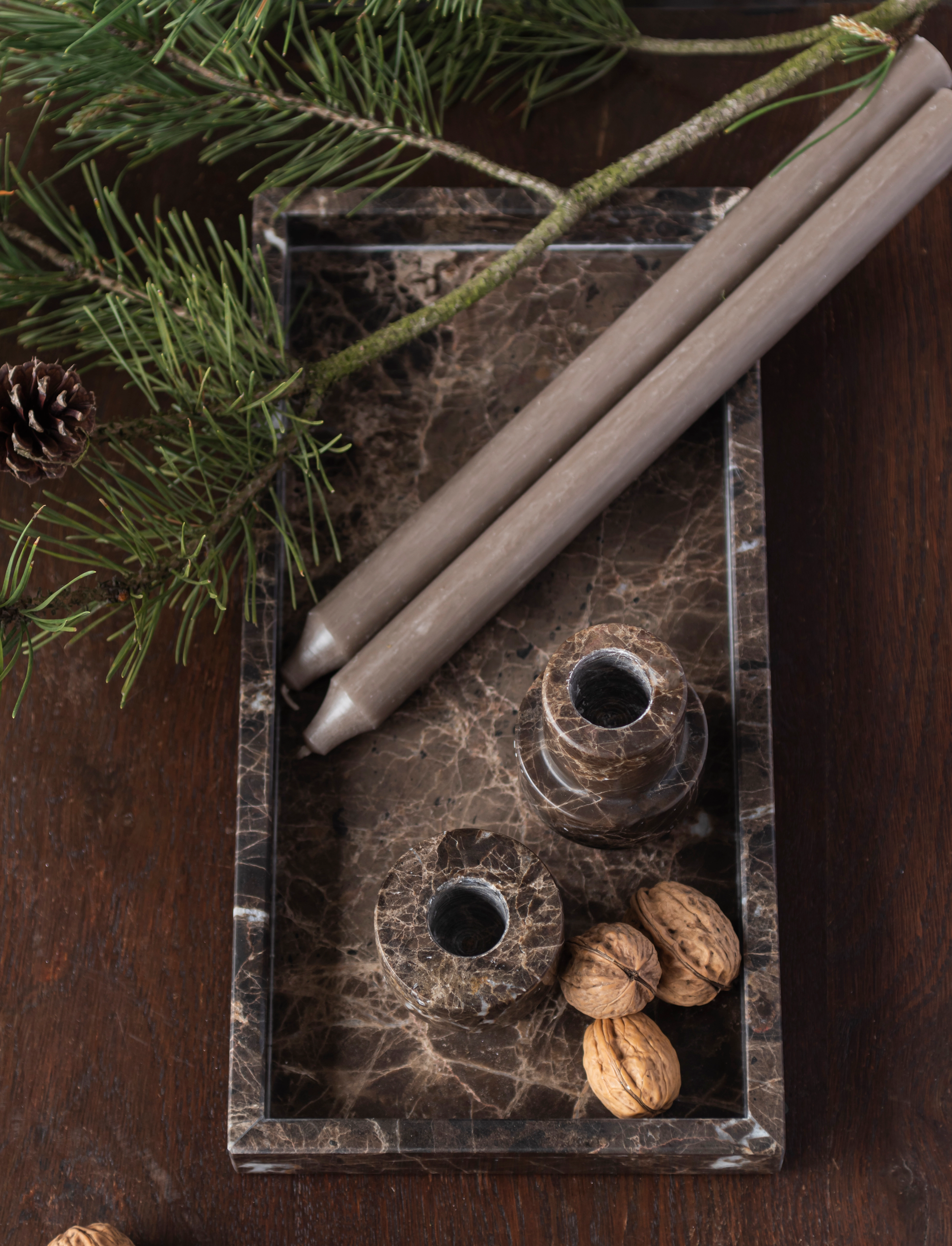 Mette Ditmer - MARBLE deco tray - nach preis einkaufen - brown - 5