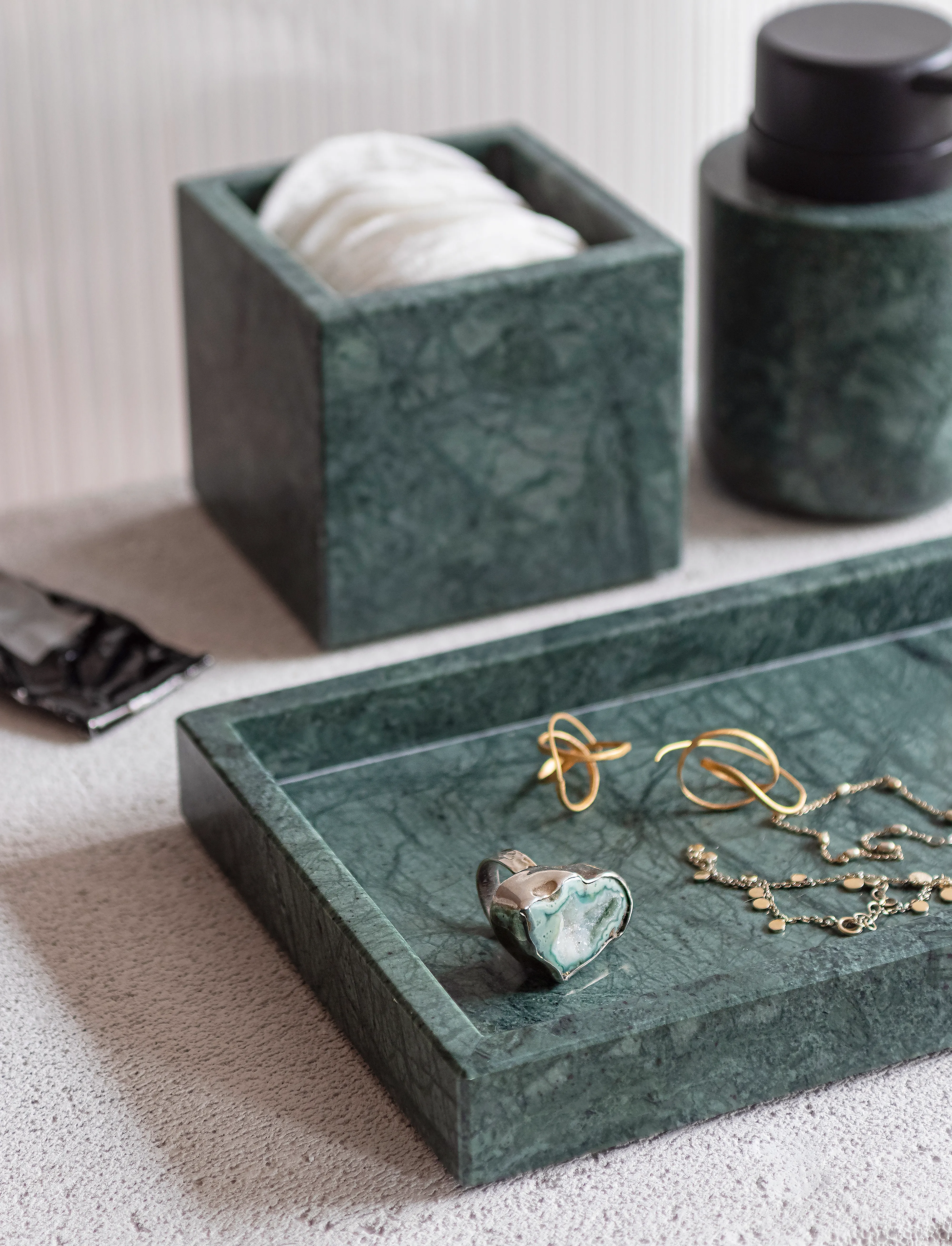 Mette Ditmer Marble Deco Tray, One Size, Decoration, Grün - Decorative Platters, Homeware
