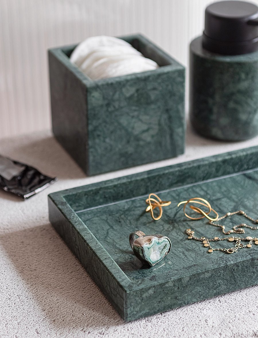 Mette Ditmer - MARBLE deco tray - osta hinna alusel - dark forest - 0