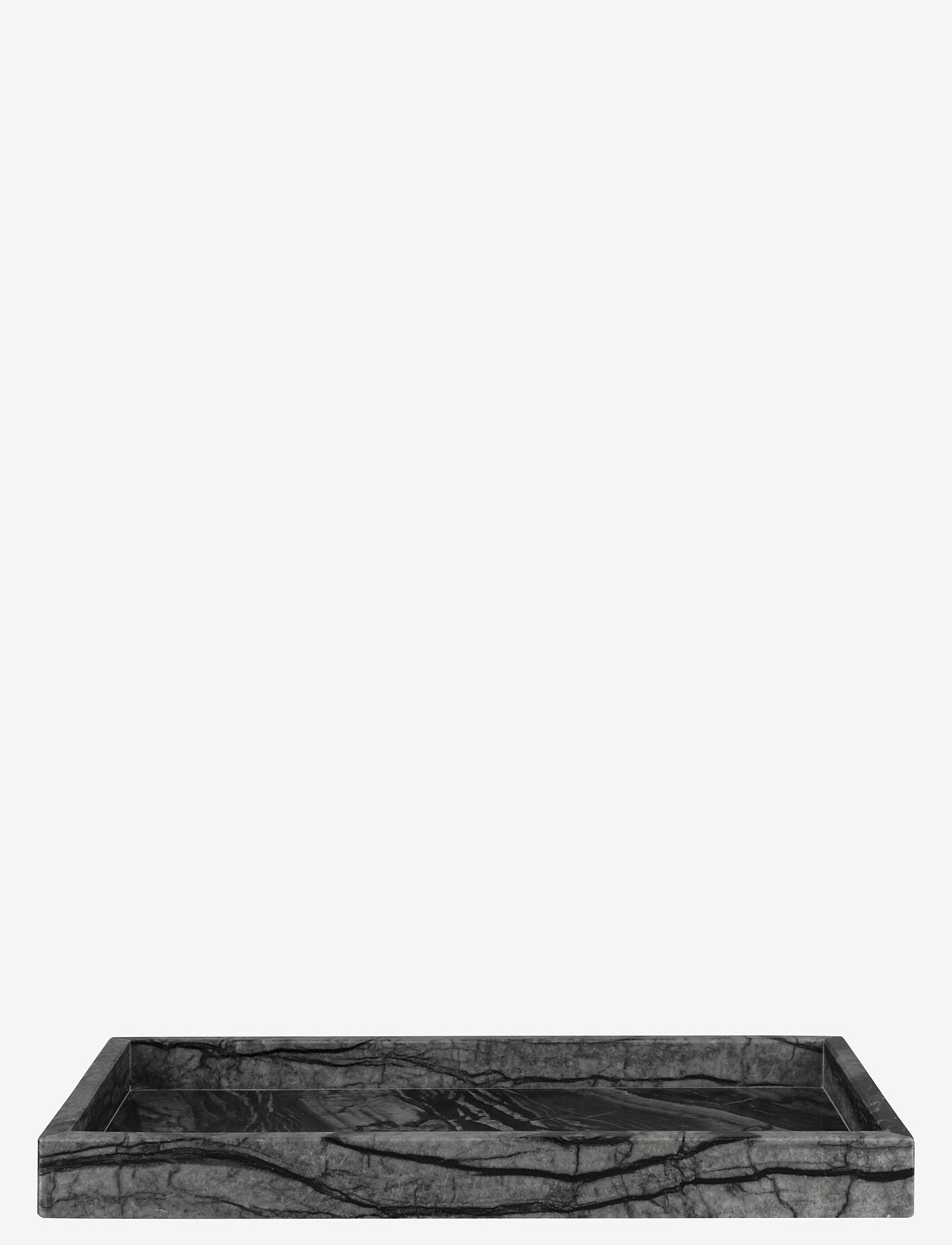 Mette Ditmer - MARBLE deco tray - shop by price - black / grey - 1