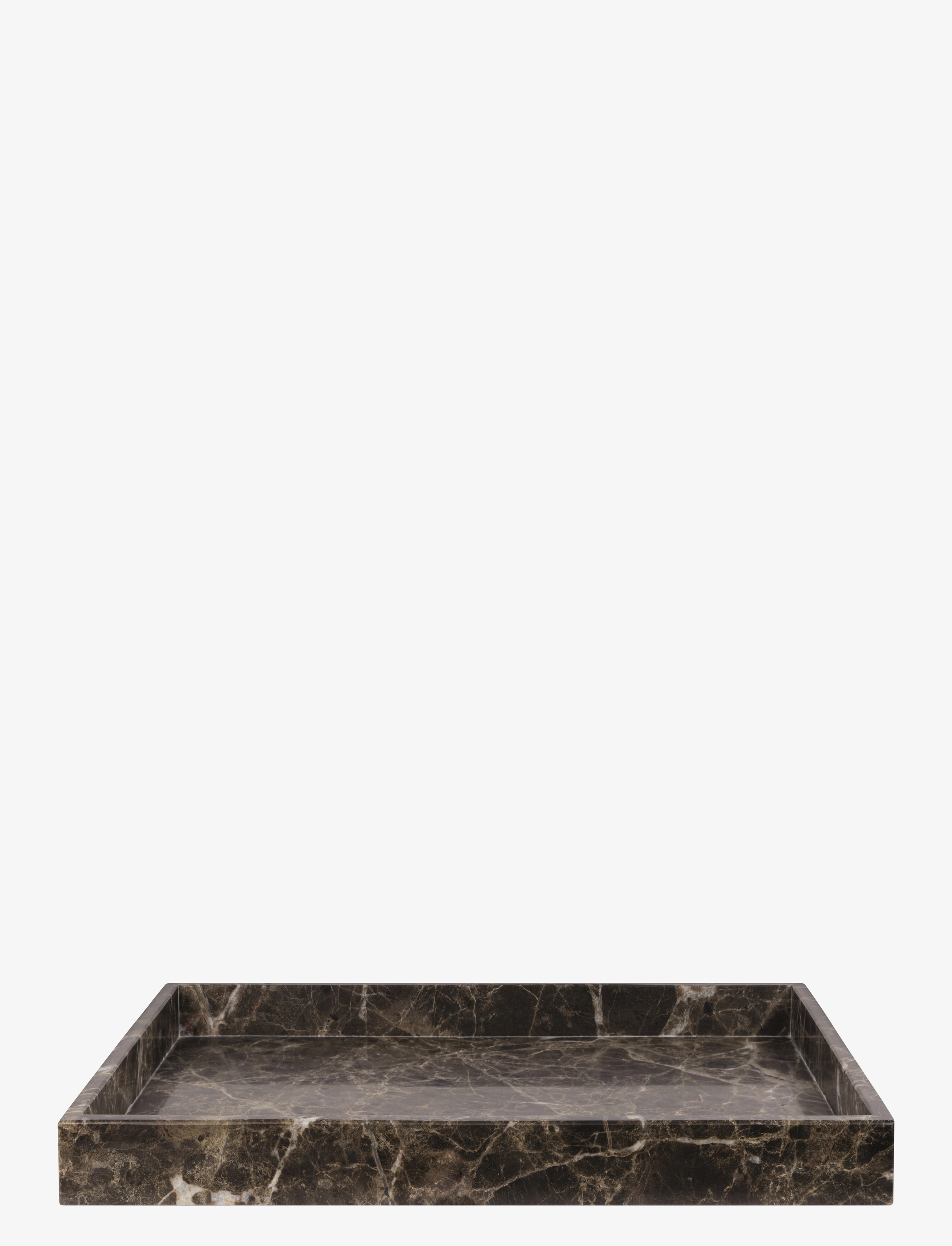 Mette Ditmer Marble Deco Tray, Bakke, Brun, Str: W30X L40X H4CM