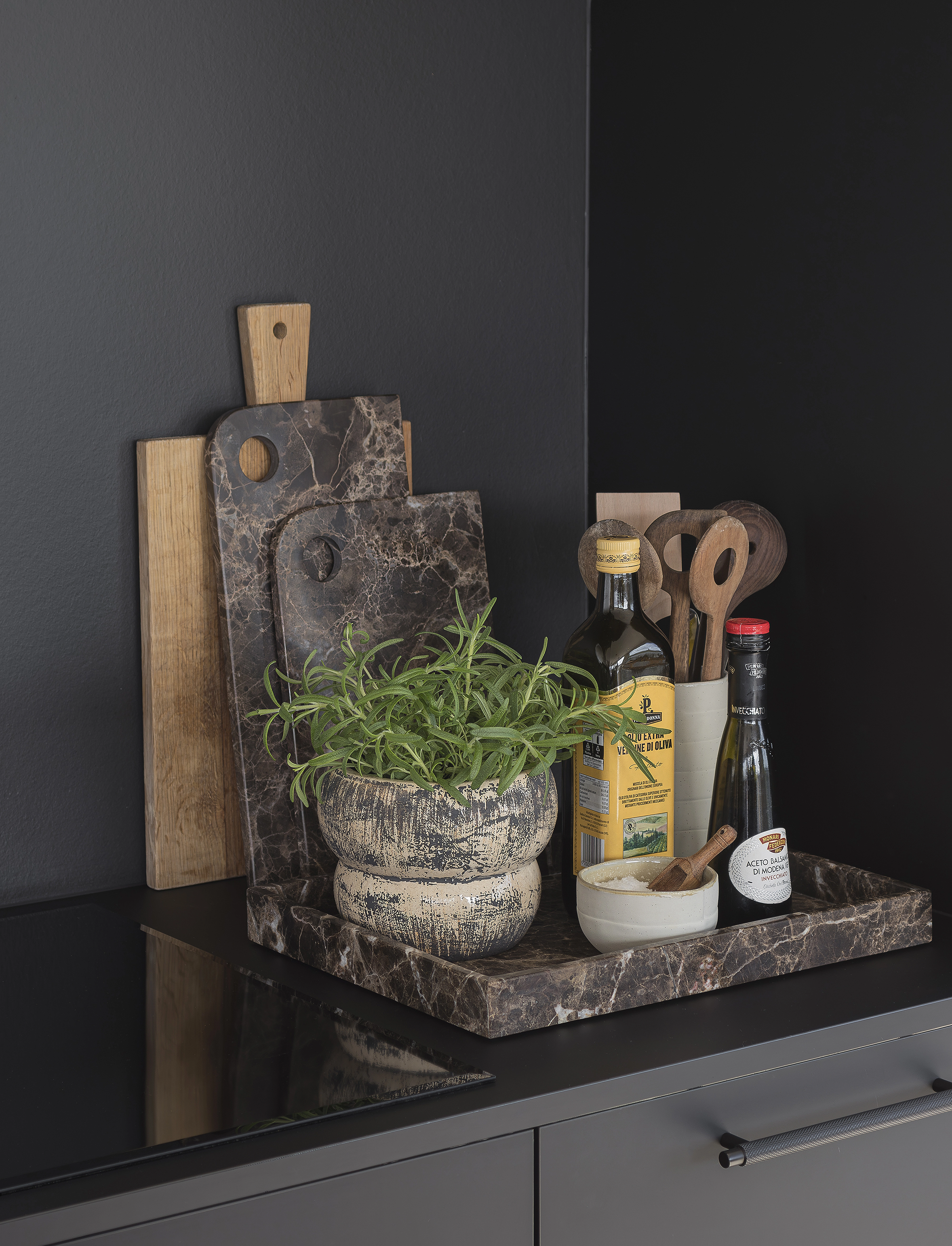 Mette Ditmer Marble Deco Tray, W30X L40X H4 cm, Dining & Table Accessories, Braun - Trays, Homeware