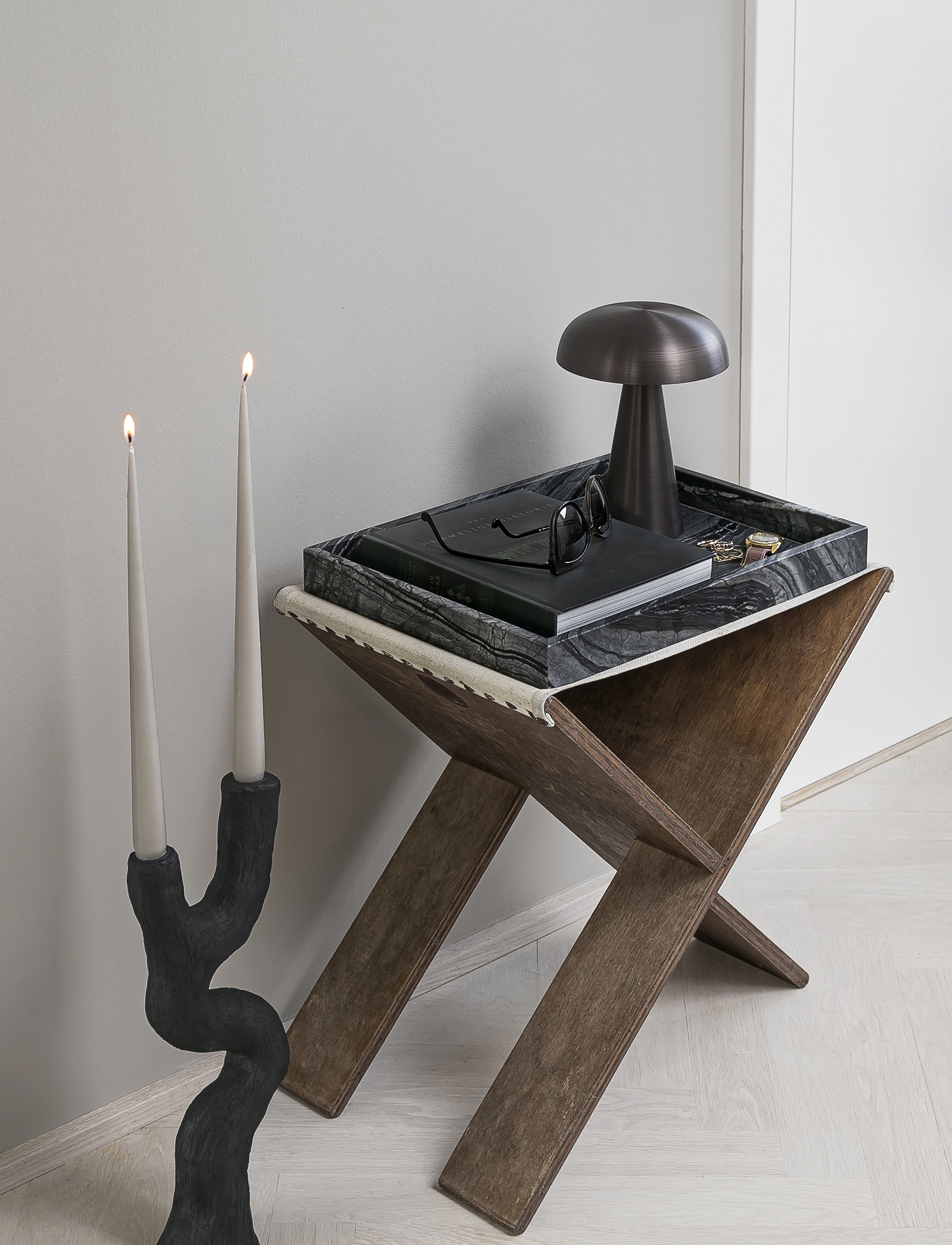 Mette Ditmer Marble Deco Tray, W30X L40X H4 cm, Dining & Table Accessories, Schwarz - Trays, Homeware