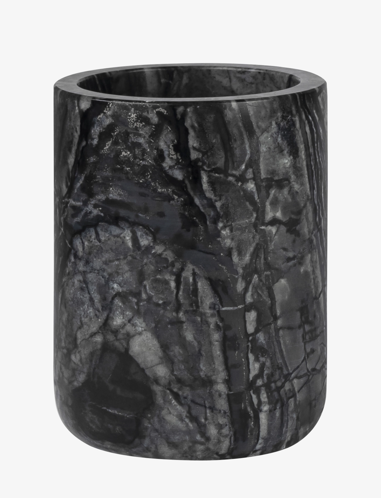 Mette Ditmer Marble Toothbrush Holder, Tandbørsteholder, Sort, Str: Ø7.5X10CM