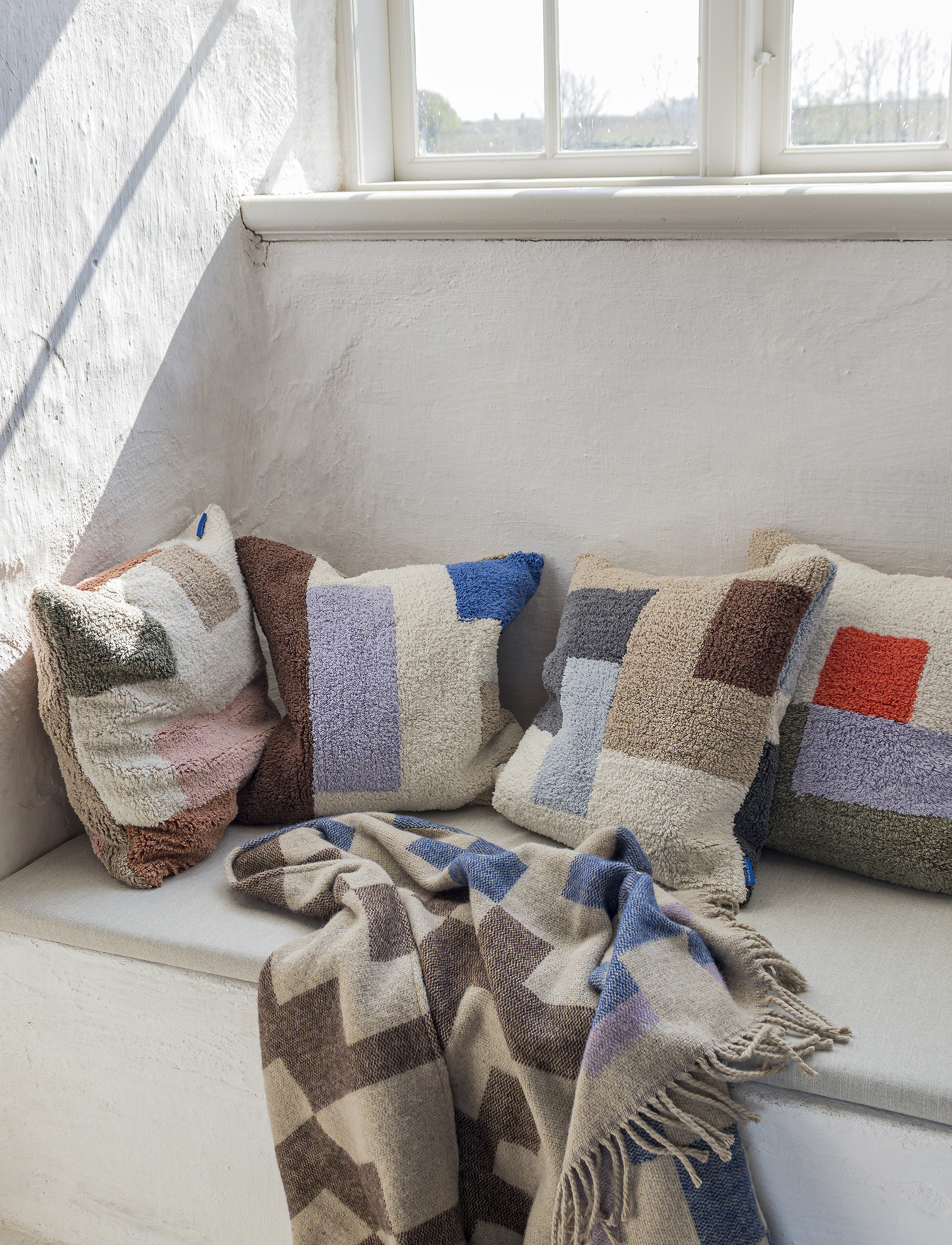 Mette Ditmer Maze Throw, 130X190 cm, Cushions & Blankets, Mehrfarbig/gemustert - Blankets Throws, Homeware