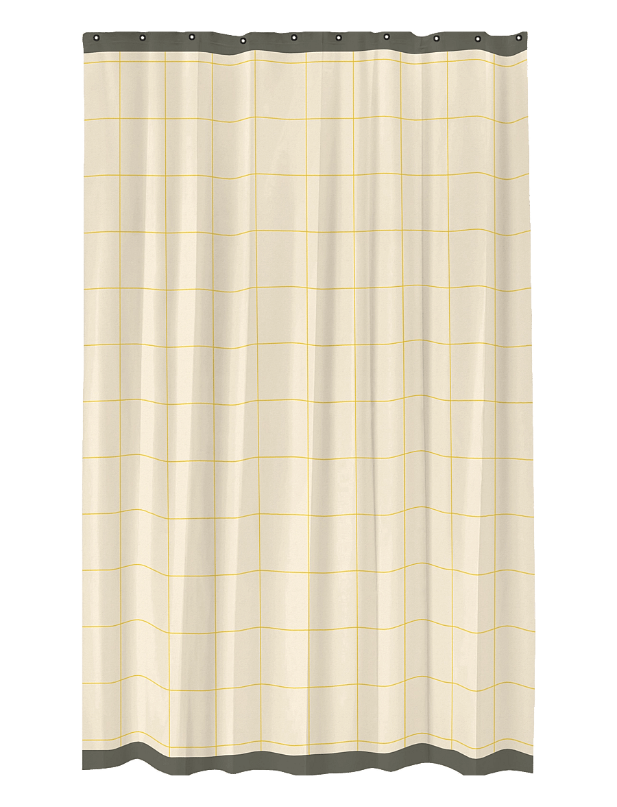 Mette Ditmer - MESH shower curtain - dušikardinad - yellow - 1