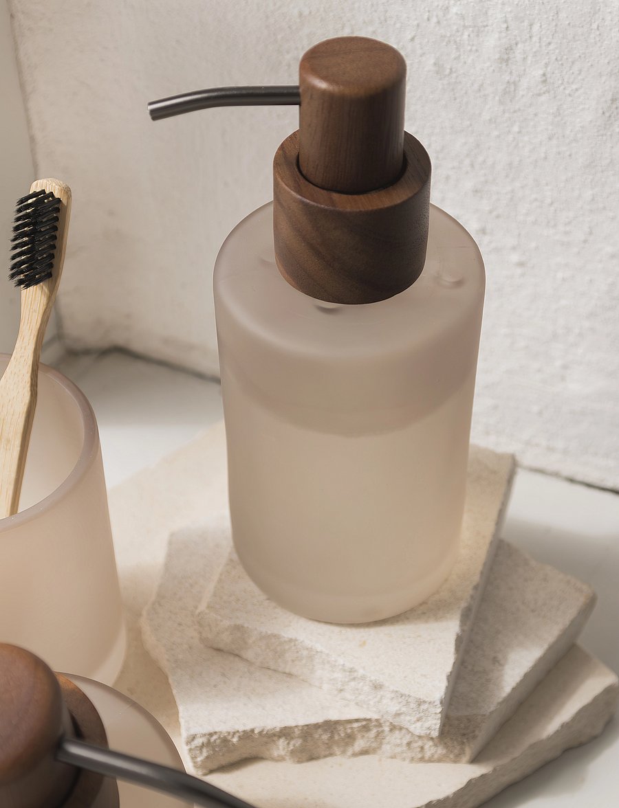Mette Ditmer - MODEST dispenser, tall - seifenspender & seifenschalen - kit - 2