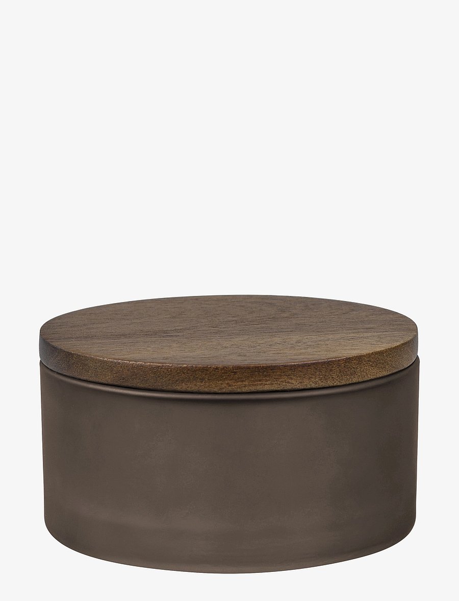 Mette Ditmer - MODEST jar with lid - vorratsgläser - walnut - 1
