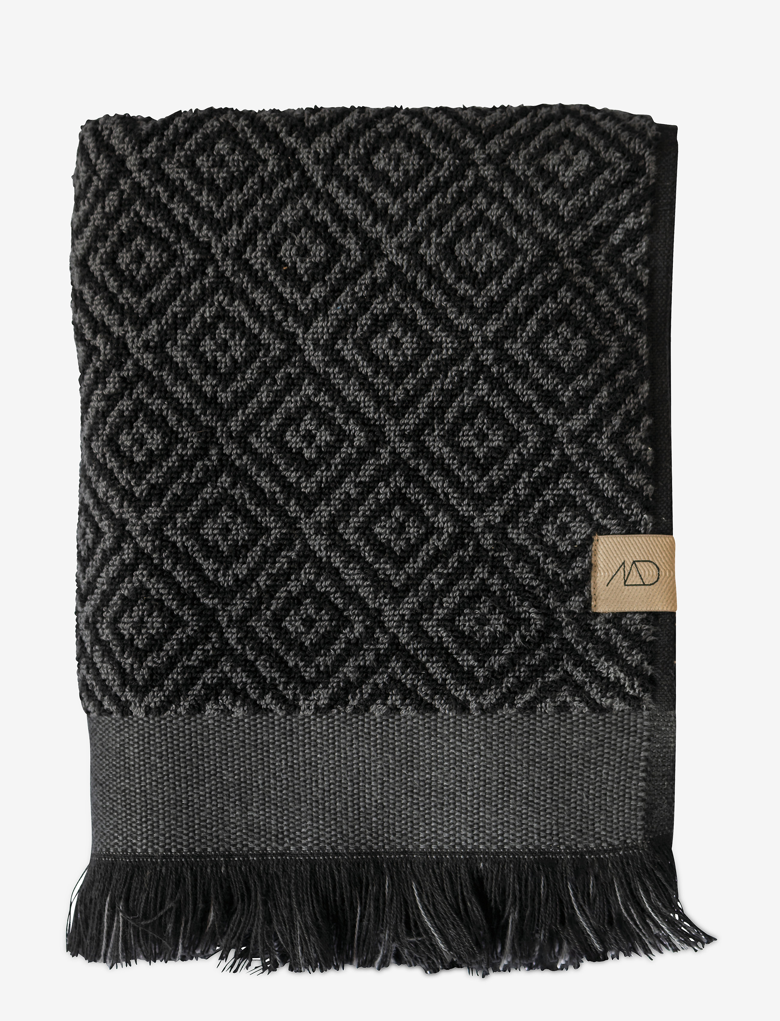 Mette Ditmer Morocco Guest Towel, 2Pack, Guest Håndklæde, Sort, Str: 35X60CM