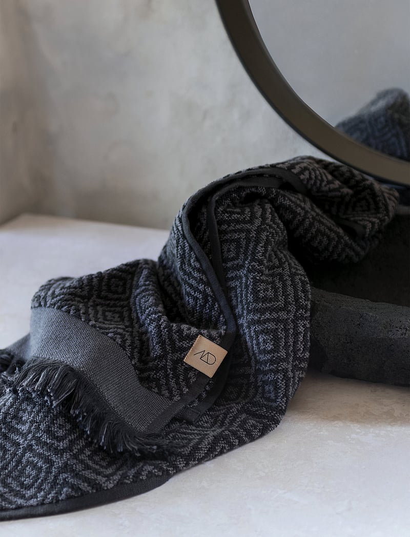 Mette Ditmer - MOROCCO Guest towel, 2pack - gästehandtücher - black/grey - 2