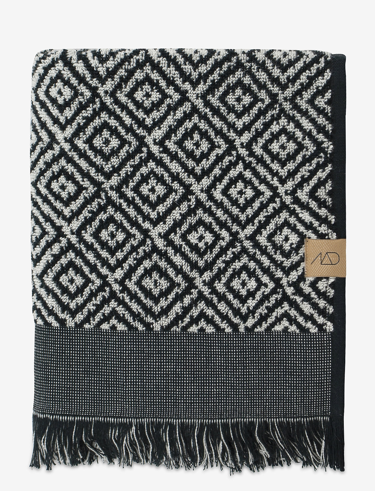 Mette Ditmer - MOROCCO Guest towel, 2pack - gästhanddukar - black/white - 0