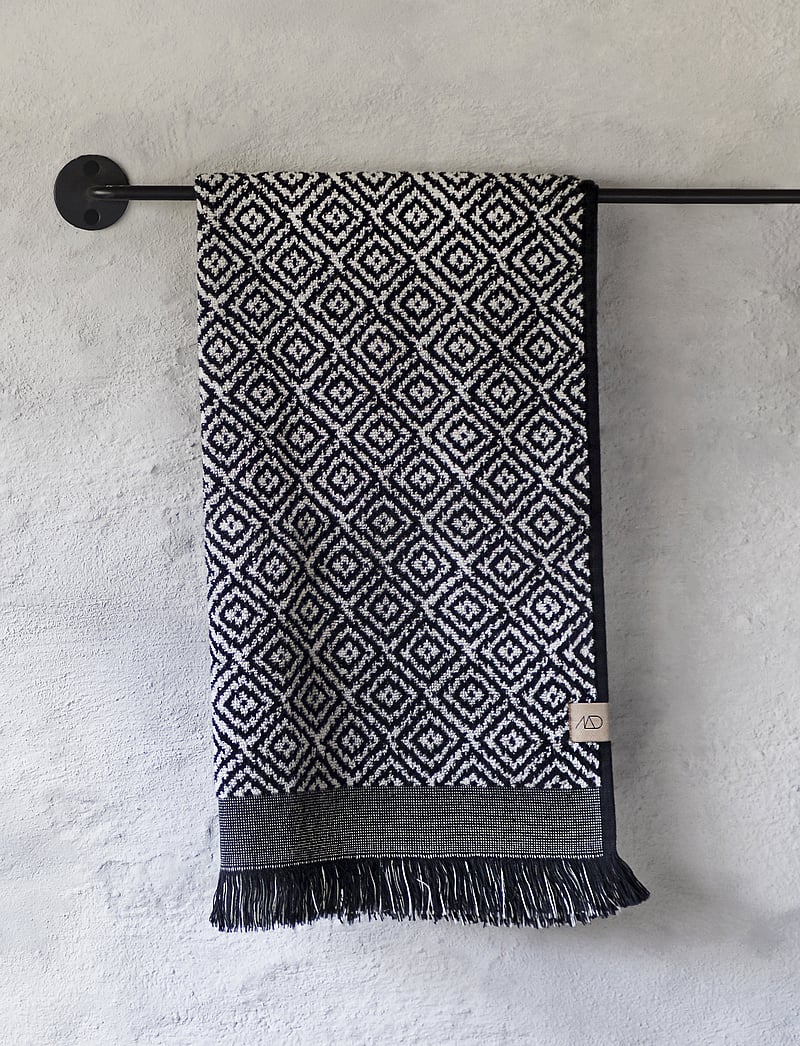 Mette Ditmer - MOROCCO Guest towel, 2pack - gästhanddukar - black/white - 1
