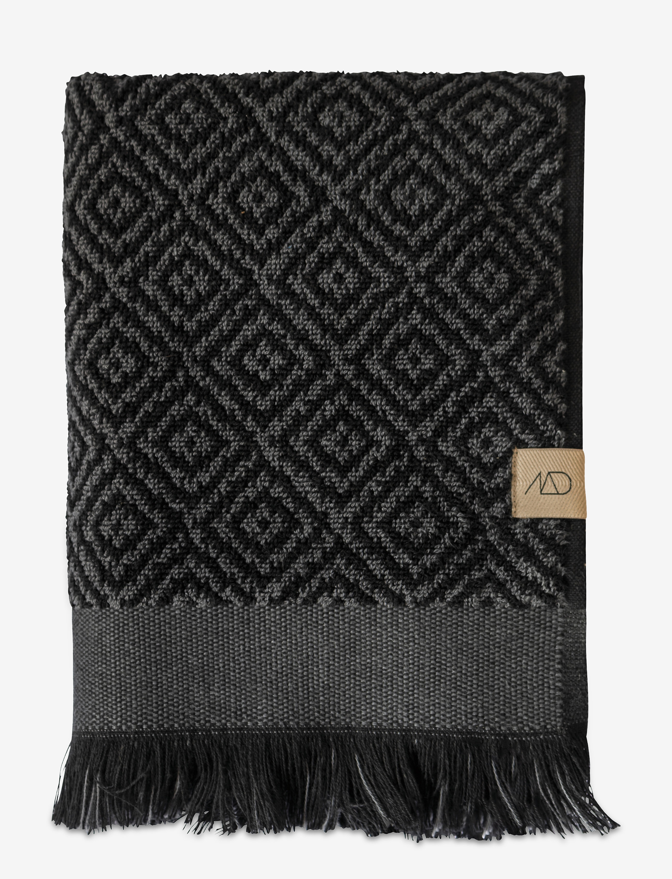 MOROCCO Bath towel - BLACK/GREY